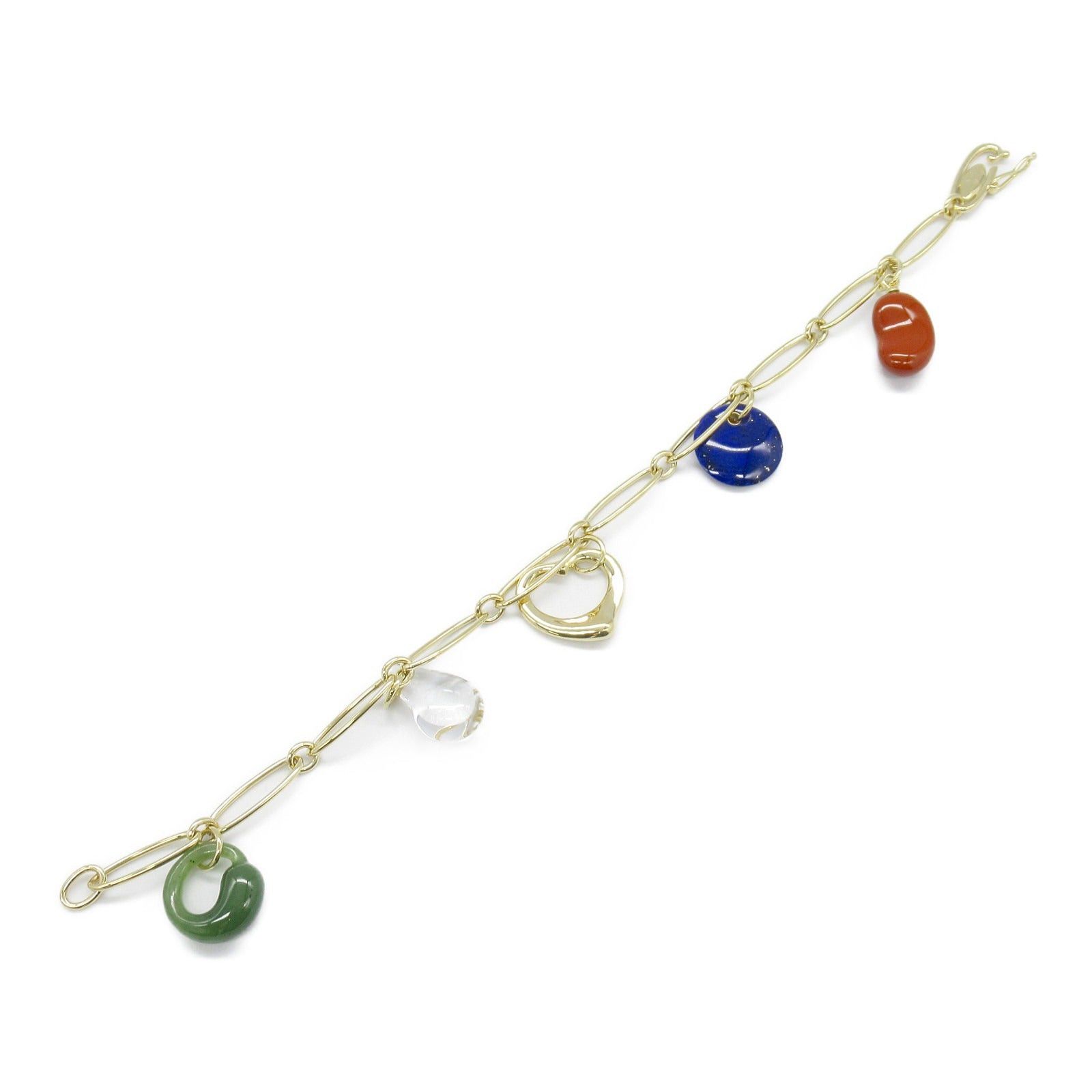 Tiffany & Co. Tiffany Co Charm Bracelets Bracelet K18 (Yellow Gold) Lapis Lazuli/Red Jasper/ Green Jade/Rock Crystal Multicolor Size ONE SIZE - 3 Thumbnail