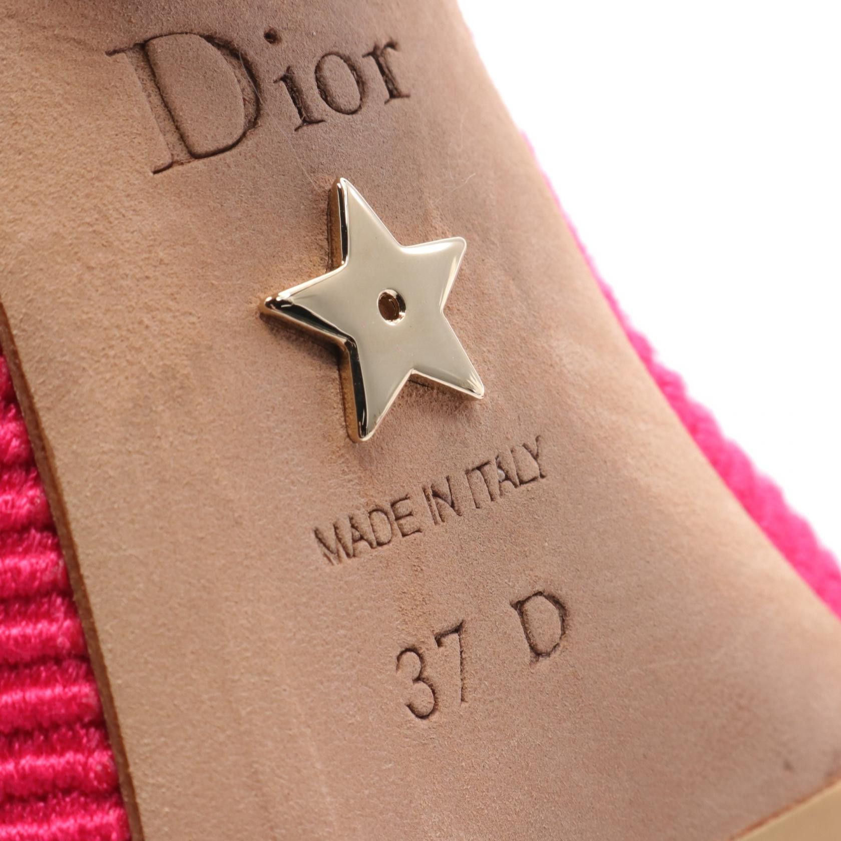 Dior Dior J´Adior Pumps Fabric Pink Purple White Size ONE SIZE - 6 Thumbnail