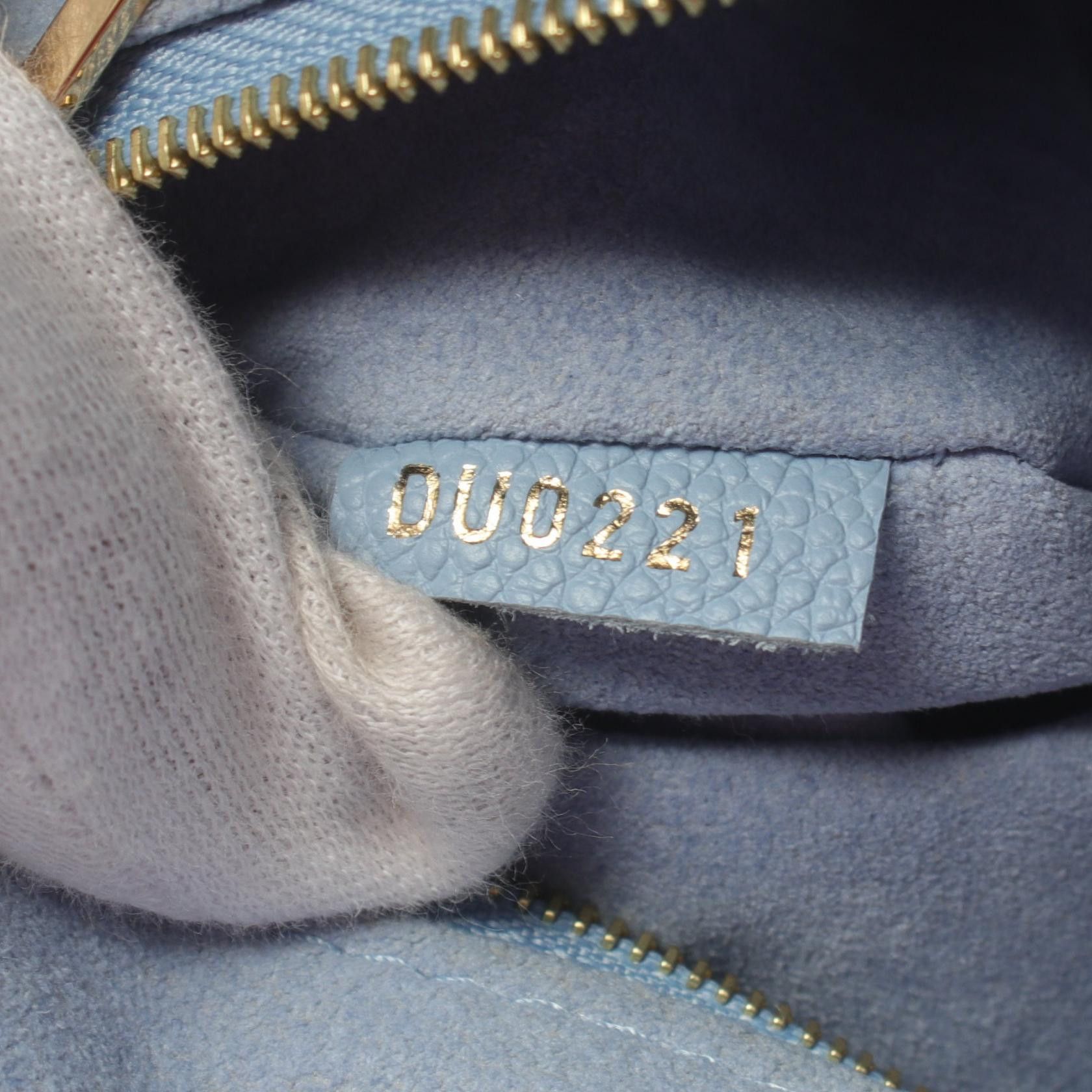 Louis Vuitton Louis Vuitton On-The-Go Mm Monogram Empreinte Summer Blue Shoulder Bag Tote Leather Light Size ONE SIZE - 5 Thumbnail