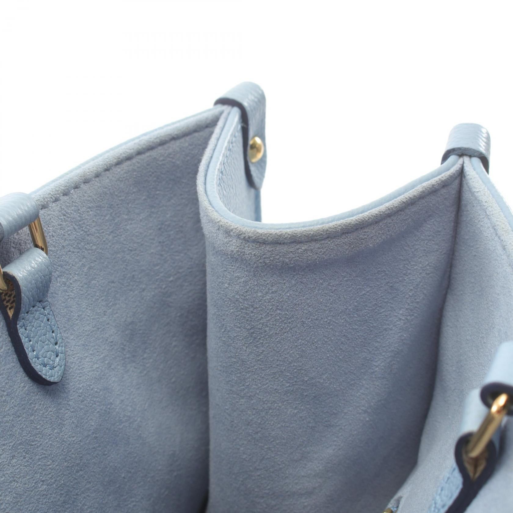 Louis Vuitton Louis Vuitton On-The-Go Mm Monogram Empreinte Summer Blue Shoulder Bag Tote Leather Light Size ONE SIZE - 7 Thumbnail