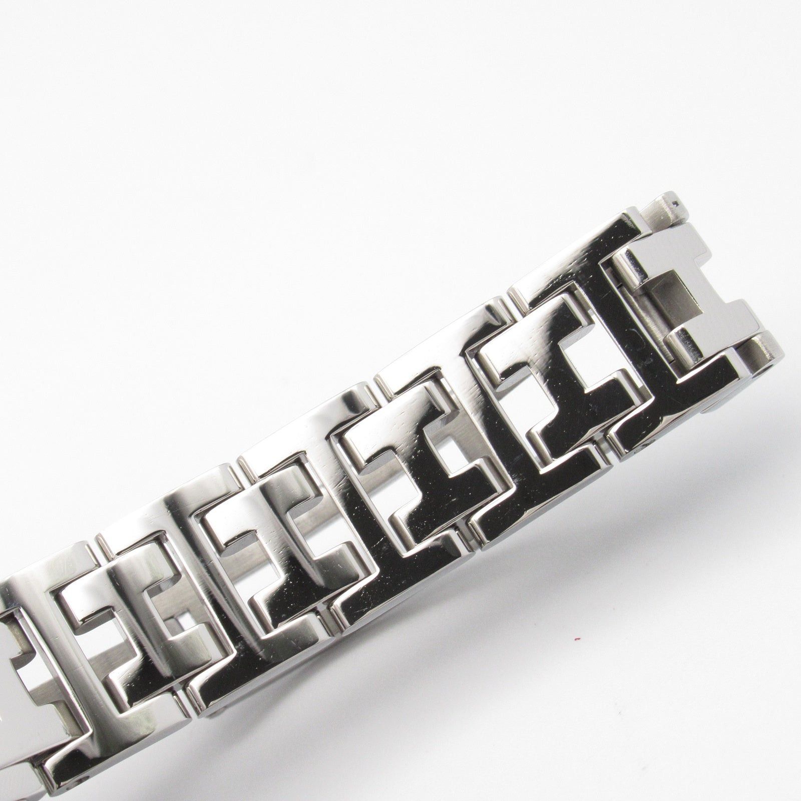 Hermes Hermes Clipper Nacle 12P Diamond Bezel Women Watch Quartz Stainless Steel White Shell Size ONE SIZE - 17 Thumbnail