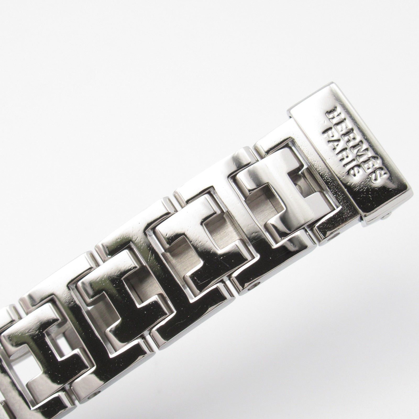 Hermes Hermes Clipper Nacle 12P Diamond Bezel Women Watch Quartz Stainless Steel White Shell Size ONE SIZE - 19 Thumbnail
