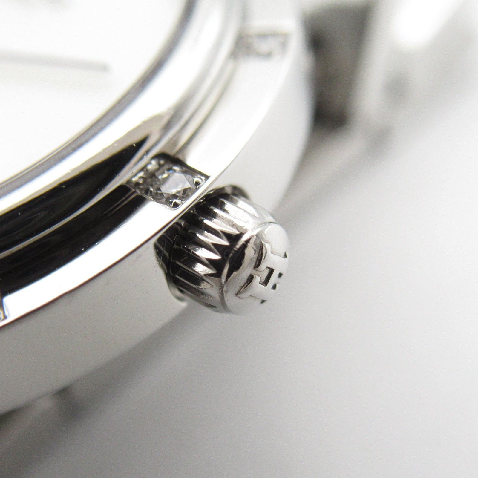 Hermes Hermes Clipper Nacle 12P Diamond Bezel Women Watch Quartz Stainless Steel White Shell Size ONE SIZE - 7 Thumbnail