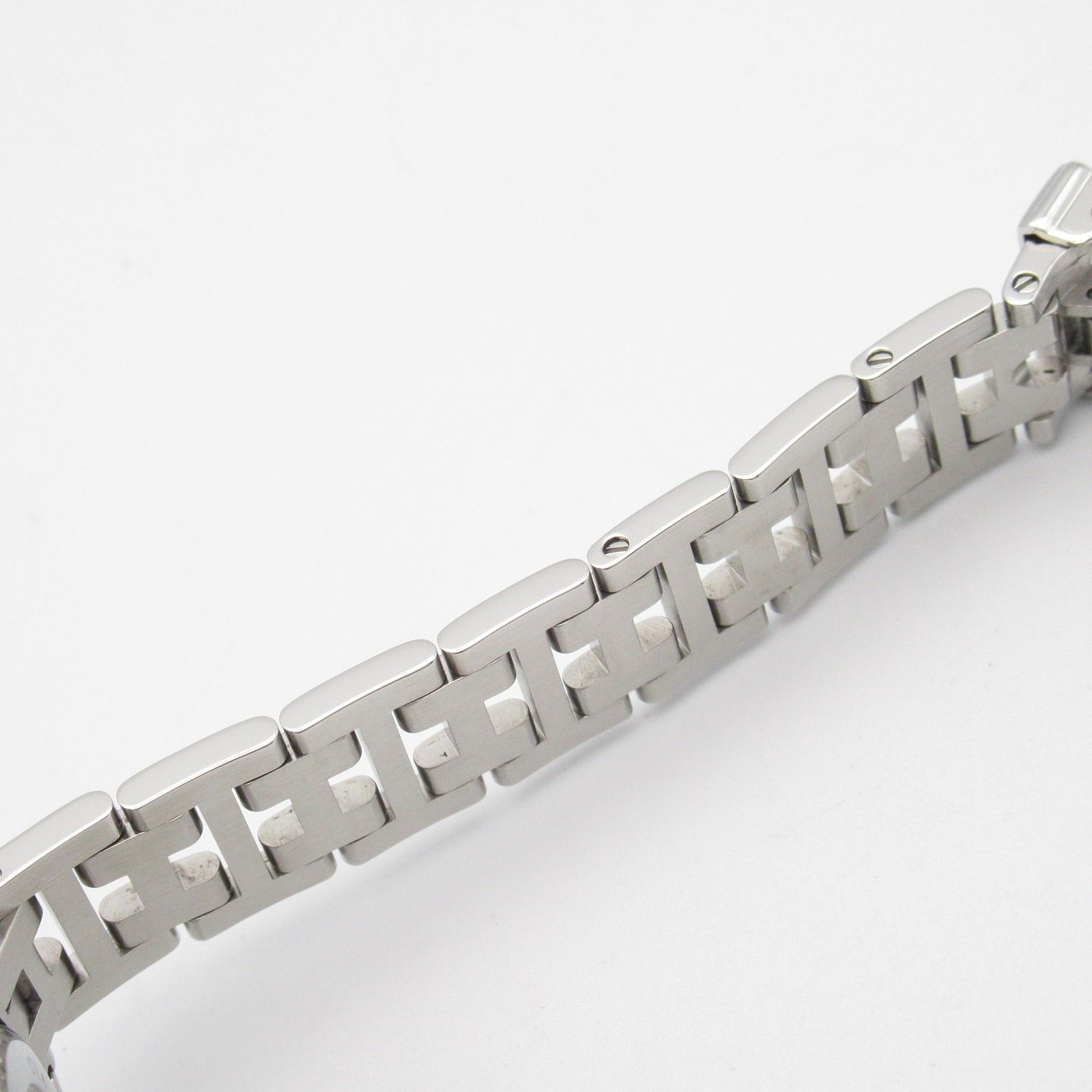 Hermes Hermes Clipper Nacle 12P Diamond Bezel Women Watch Quartz Stainless Steel White Shell Size ONE SIZE - 20 Thumbnail