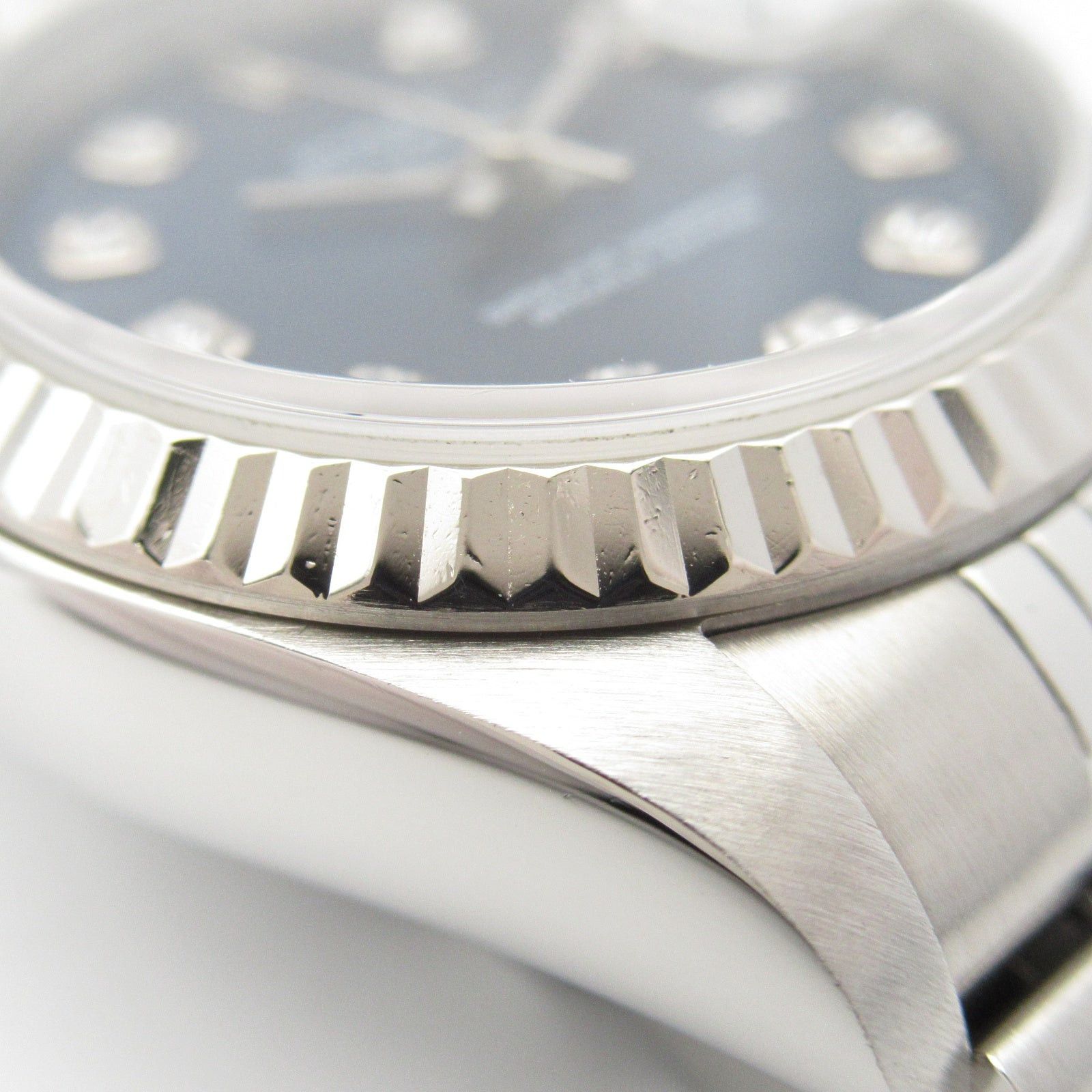 Rolex Rolex Datejust 10P Diamond U Number Women Watch Automatic Winding K18Wg (White Gold) Stainless Steel Blue Np Size ONE SIZE - 11 Thumbnail