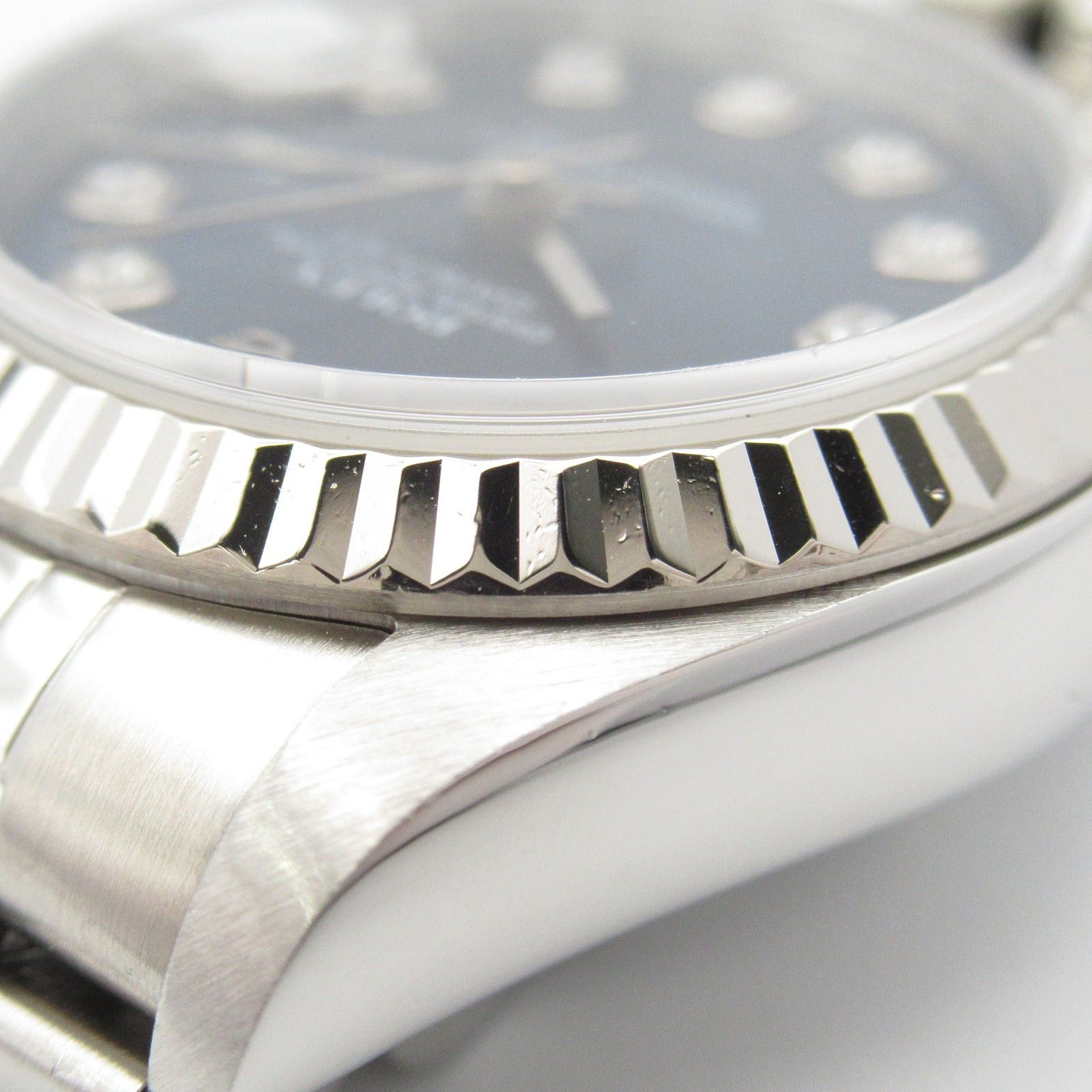 Rolex Rolex Datejust 10P Diamond U Number Women Watch Automatic Winding K18Wg (White Gold) Stainless Steel Blue Np Size ONE SIZE - 12 Thumbnail