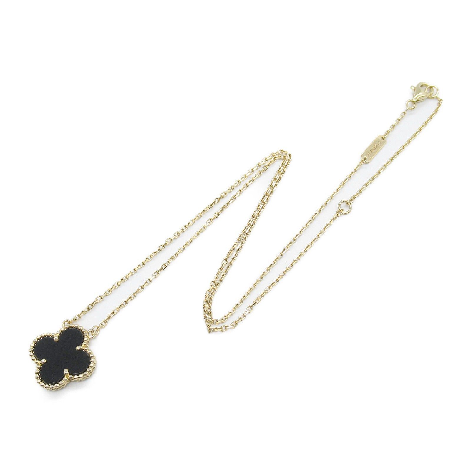 Van Cleef & Arpels Van Cleef Arpels Alhambra Onyx Necklace K18 (Yellow Gold) Black Size ONE SIZE - 3 Thumbnail