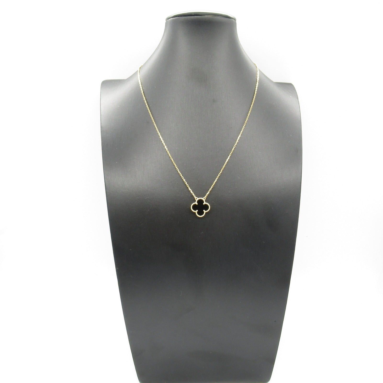 Van Cleef & Arpels Van Cleef Arpels Alhambra Onyx Necklace K18 (Yellow Gold) Black Size ONE SIZE - 7 Thumbnail