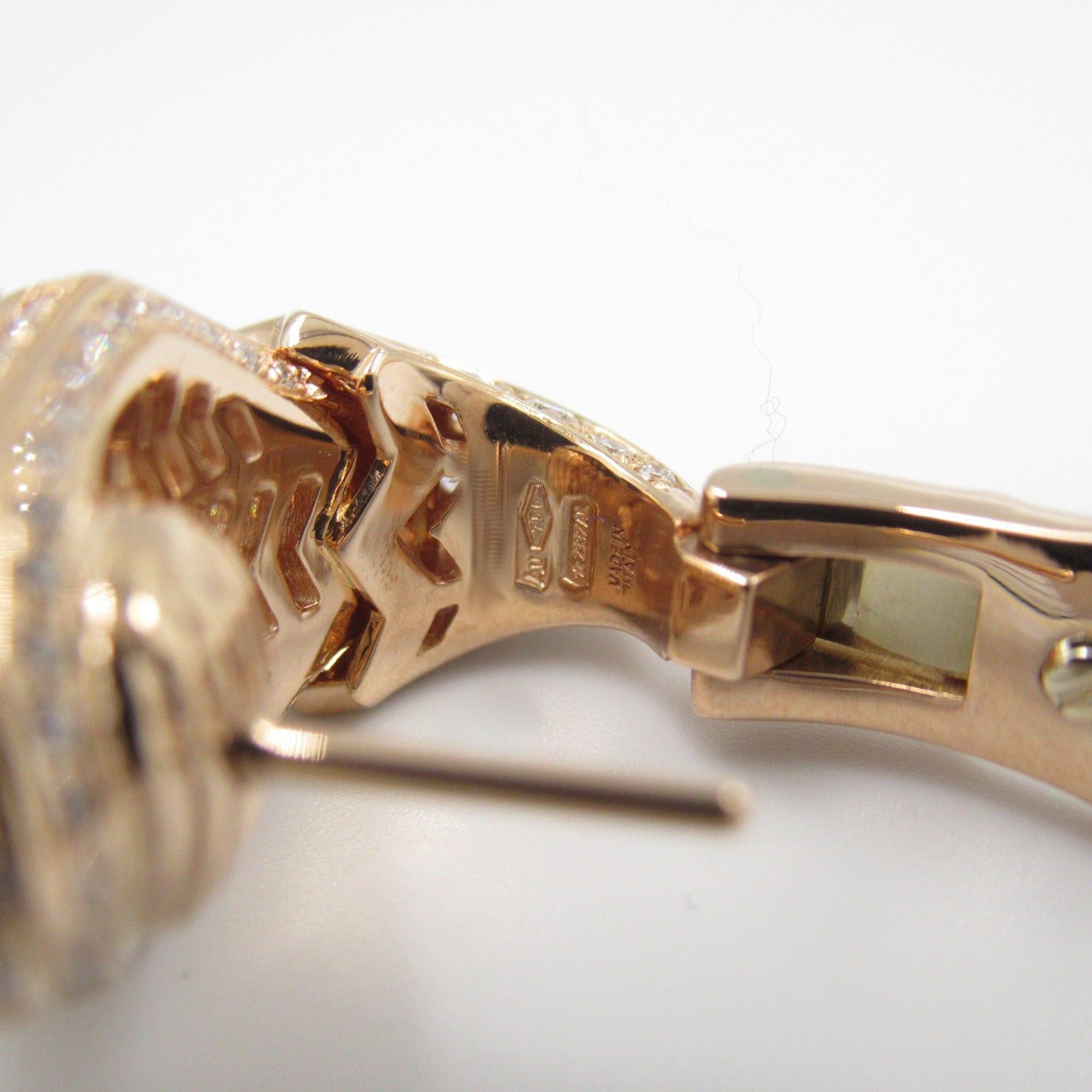 Bvlgari Bvlgari Serpenti Diamond Earrings K18Pg (Pink Gold) Clear Size ONE SIZE - 5 Thumbnail