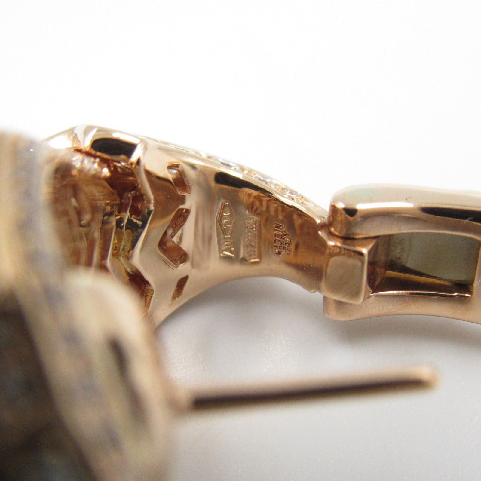 Bvlgari Bvlgari Serpenti Diamond Earrings K18Pg (Pink Gold) Clear Size ONE SIZE - 4 Thumbnail