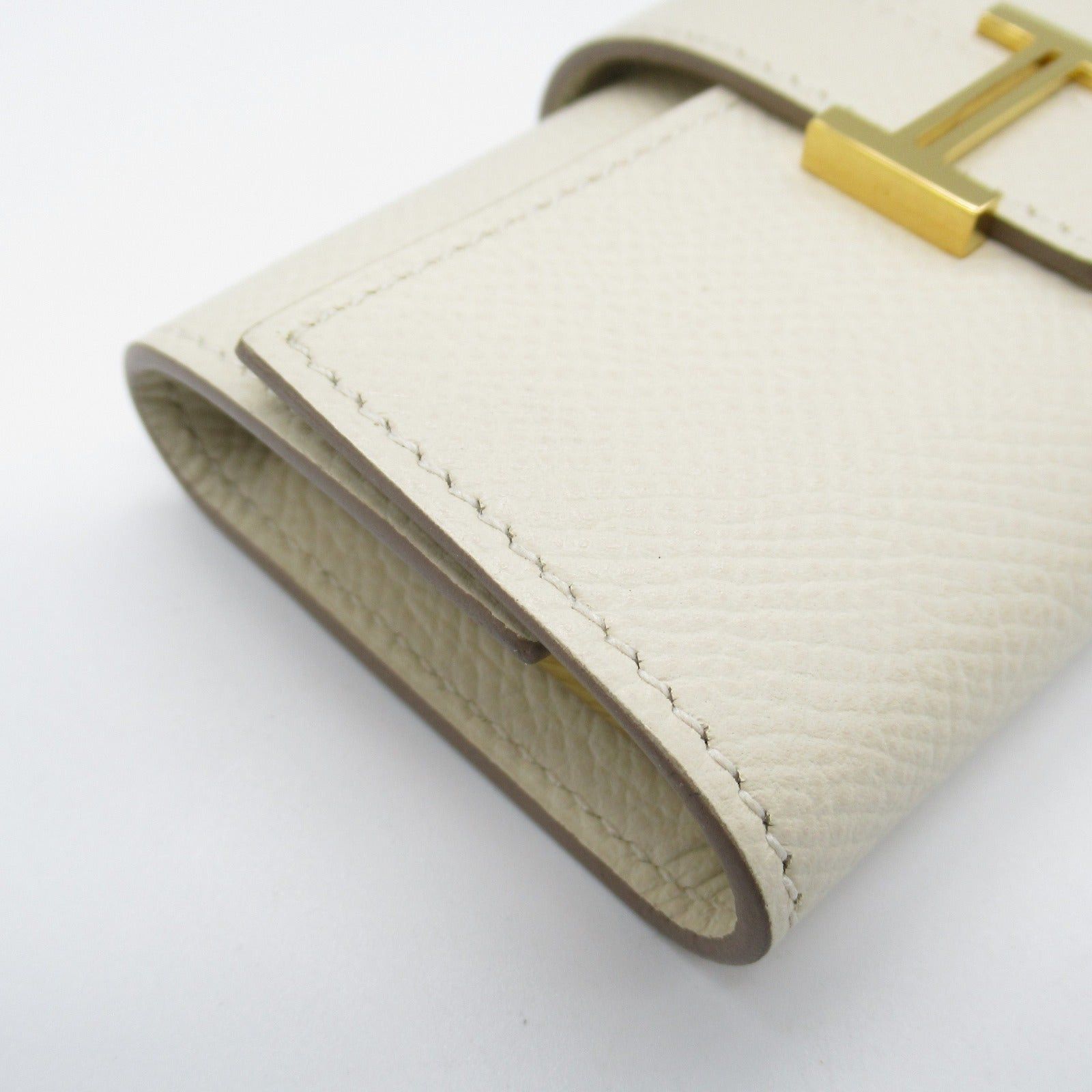 Hermes Hermes Bearn 4-Key Case Key Leather Veau Epsom White Kure Gold Hardware D Stamp Size ONE SIZE - 8 Thumbnail