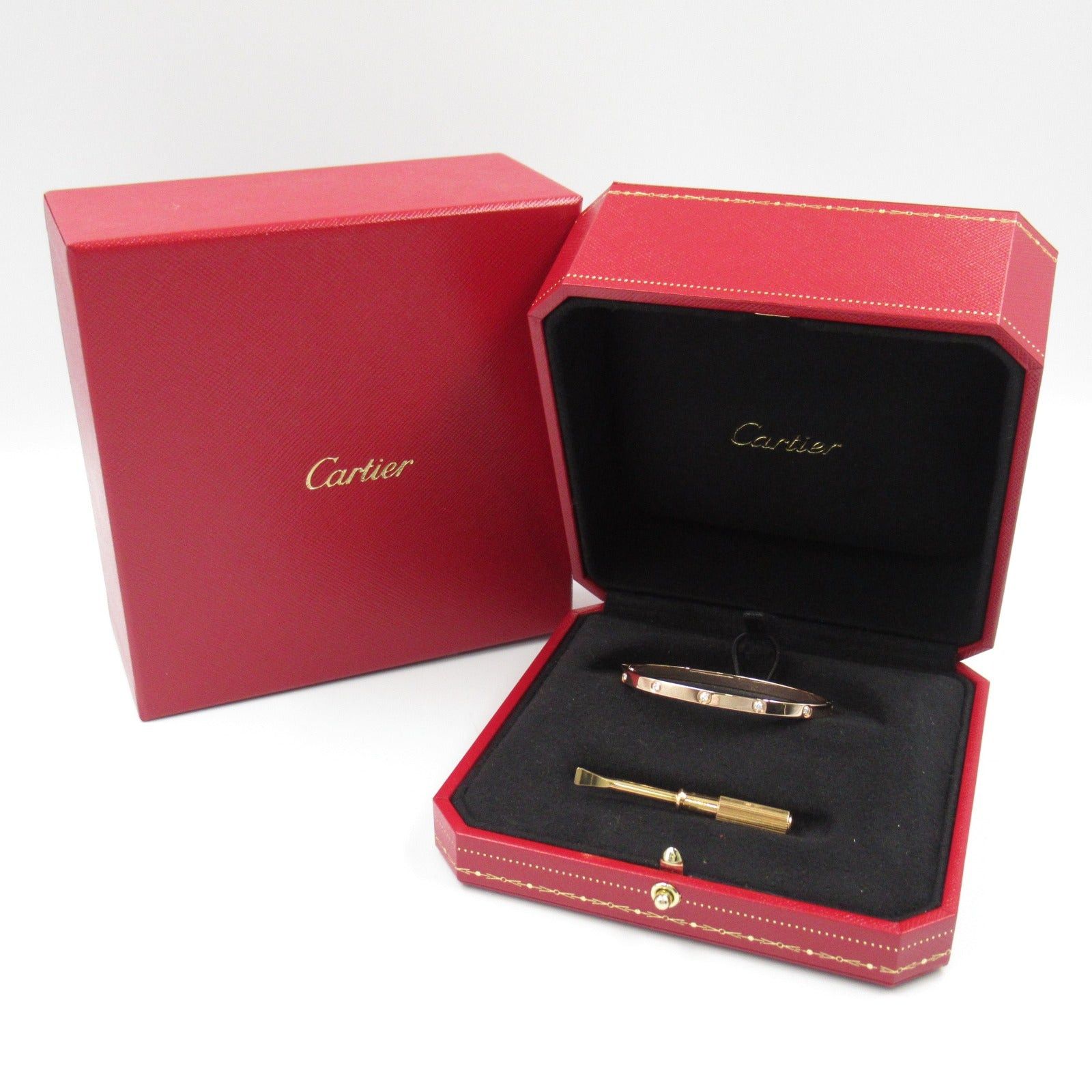 Cartier Cartier Love Bracelet Small 10P Diamond K18Pg (Pink Gold) Clear Size ONE SIZE - 7 Thumbnail