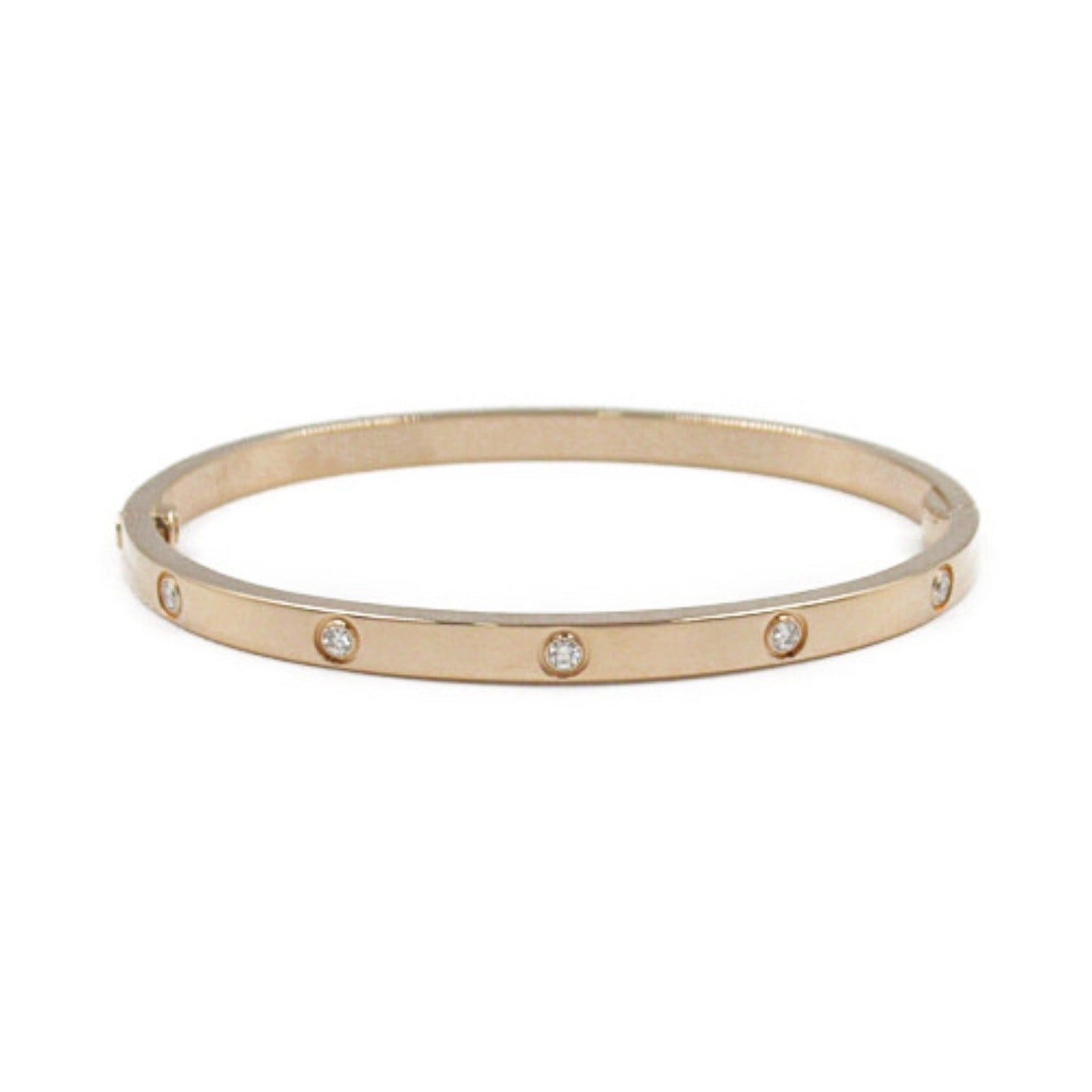 Cartier Cartier Love Bracelet Small 10P Diamond K18Pg (Pink Gold) Clear Size ONE SIZE - 2 Thumbnail
