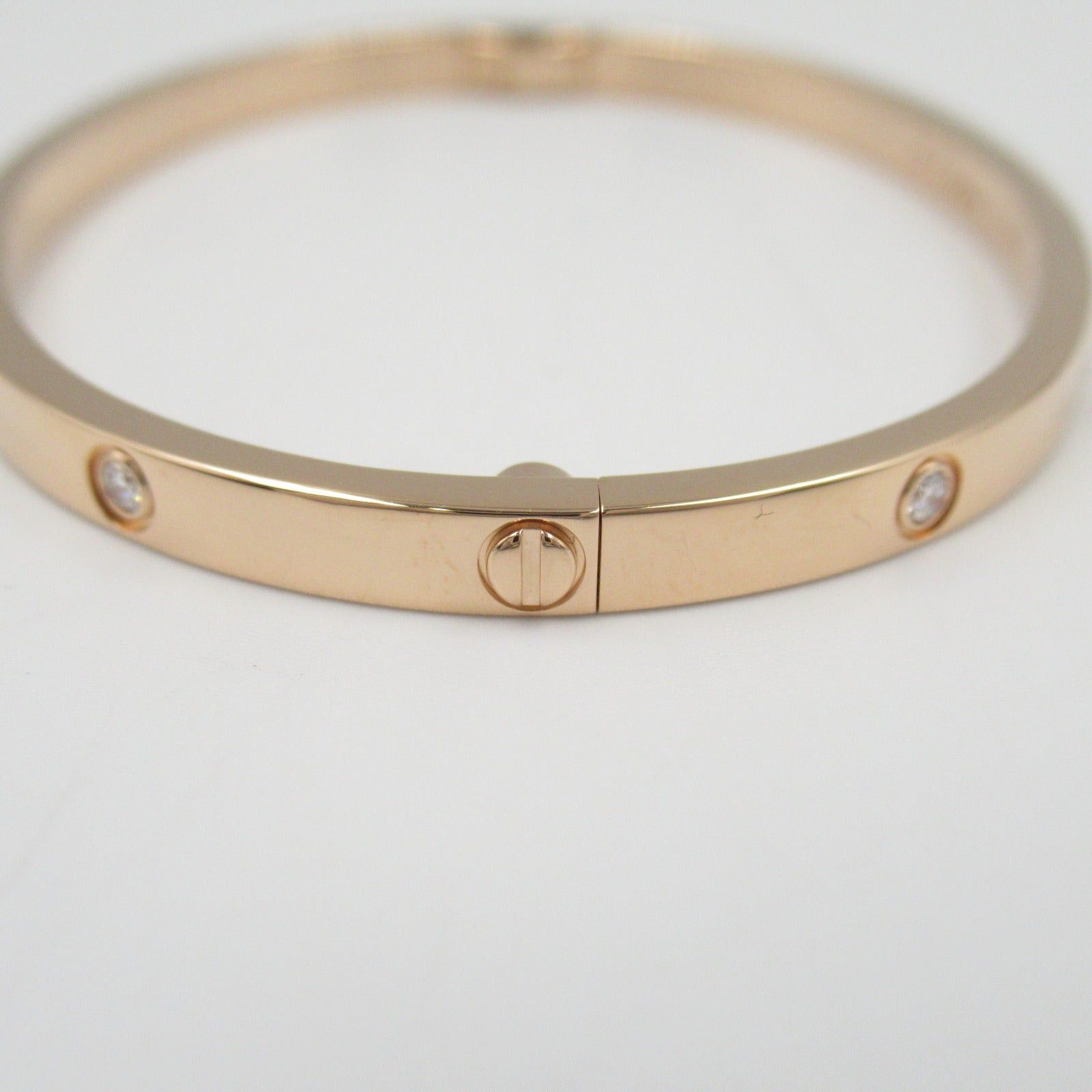 Cartier Cartier Love Bracelet Small 10P Diamond K18Pg (Pink Gold) Clear Size ONE SIZE - 4 Thumbnail