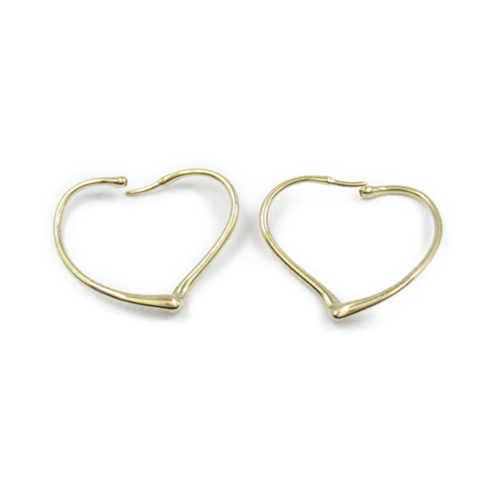 Tiffany & Co. Tiffany Co Open Heart Hoop Small Earrings K18 (Yellow Gold) Gold Size ONE SIZE - 3 Thumbnail