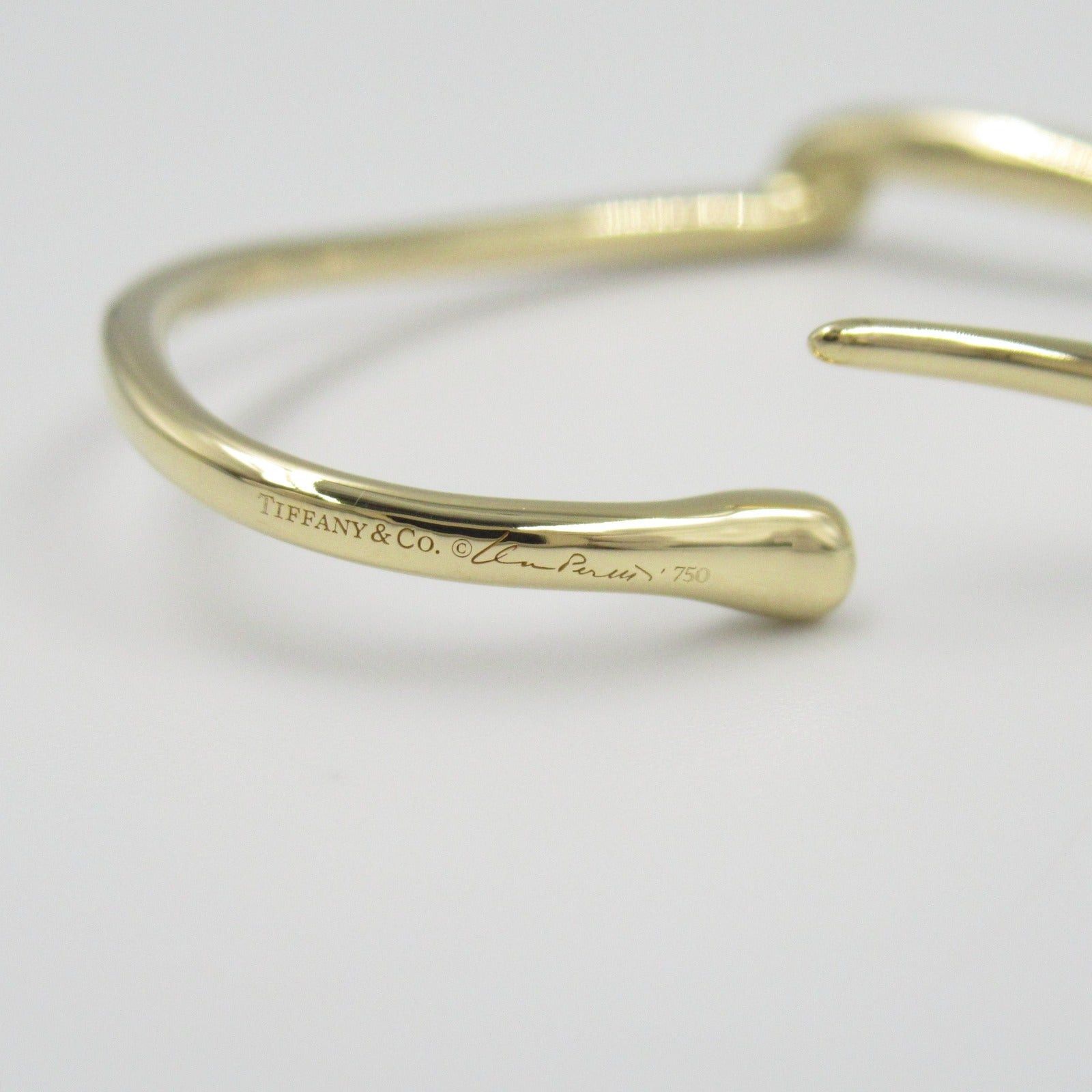 Tiffany & Co. Tiffany Co Open Heart Hoop Small Earrings K18 (Yellow Gold) Gold Size ONE SIZE - 6 Thumbnail
