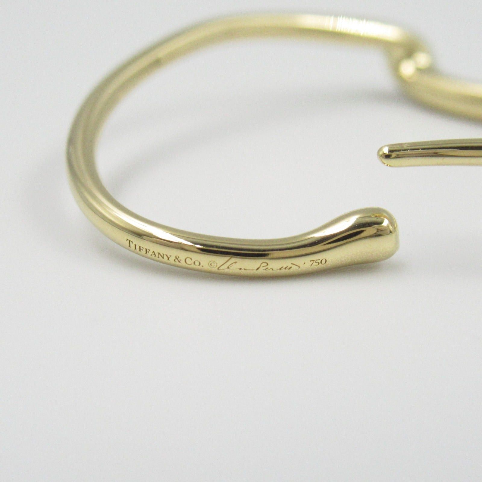 Tiffany & Co. Tiffany Co Open Heart Hoop Small Earrings K18 (Yellow Gold) Gold Size ONE SIZE - 5 Thumbnail