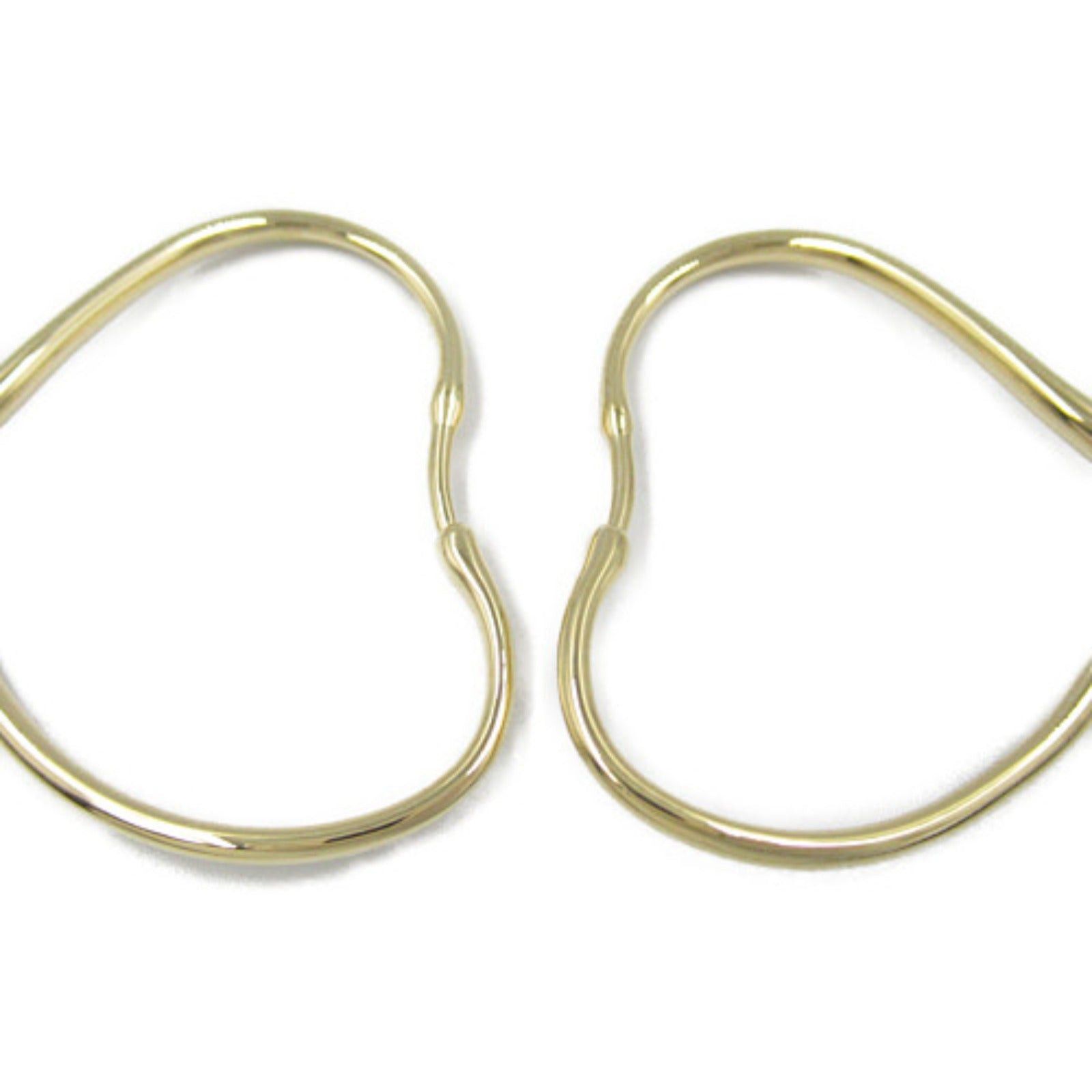 Tiffany & Co. Tiffany Co Open Heart Hoop Small Earrings K18 (Yellow Gold) Gold Size ONE SIZE - 2 Thumbnail