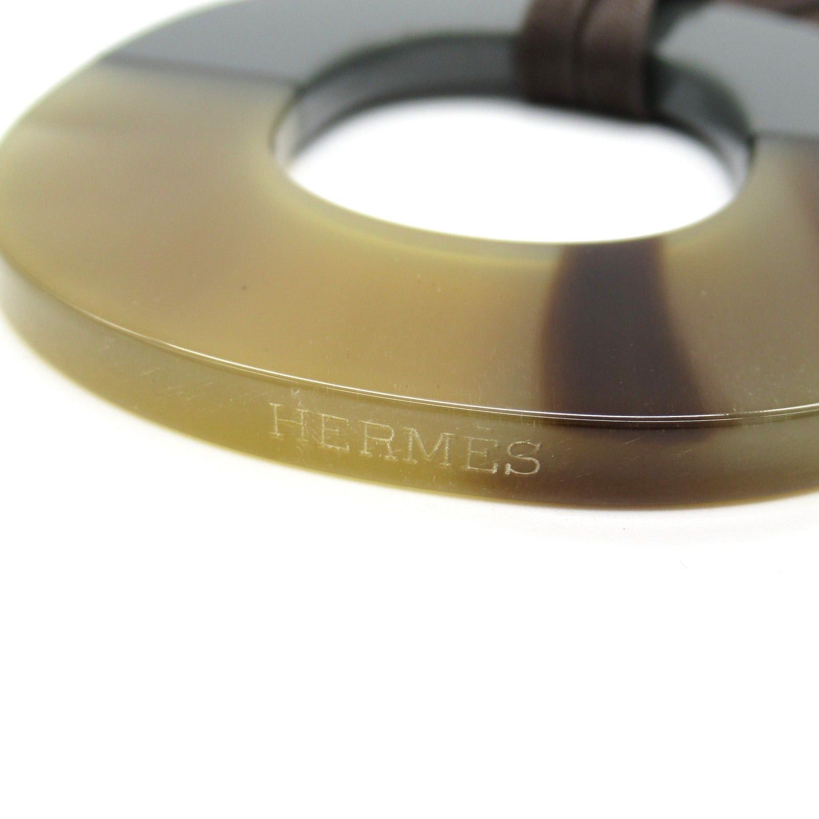 Hermes Hermes Buffer Horn Necklace Others Gray Brown Size ONE SIZE - 4 Thumbnail