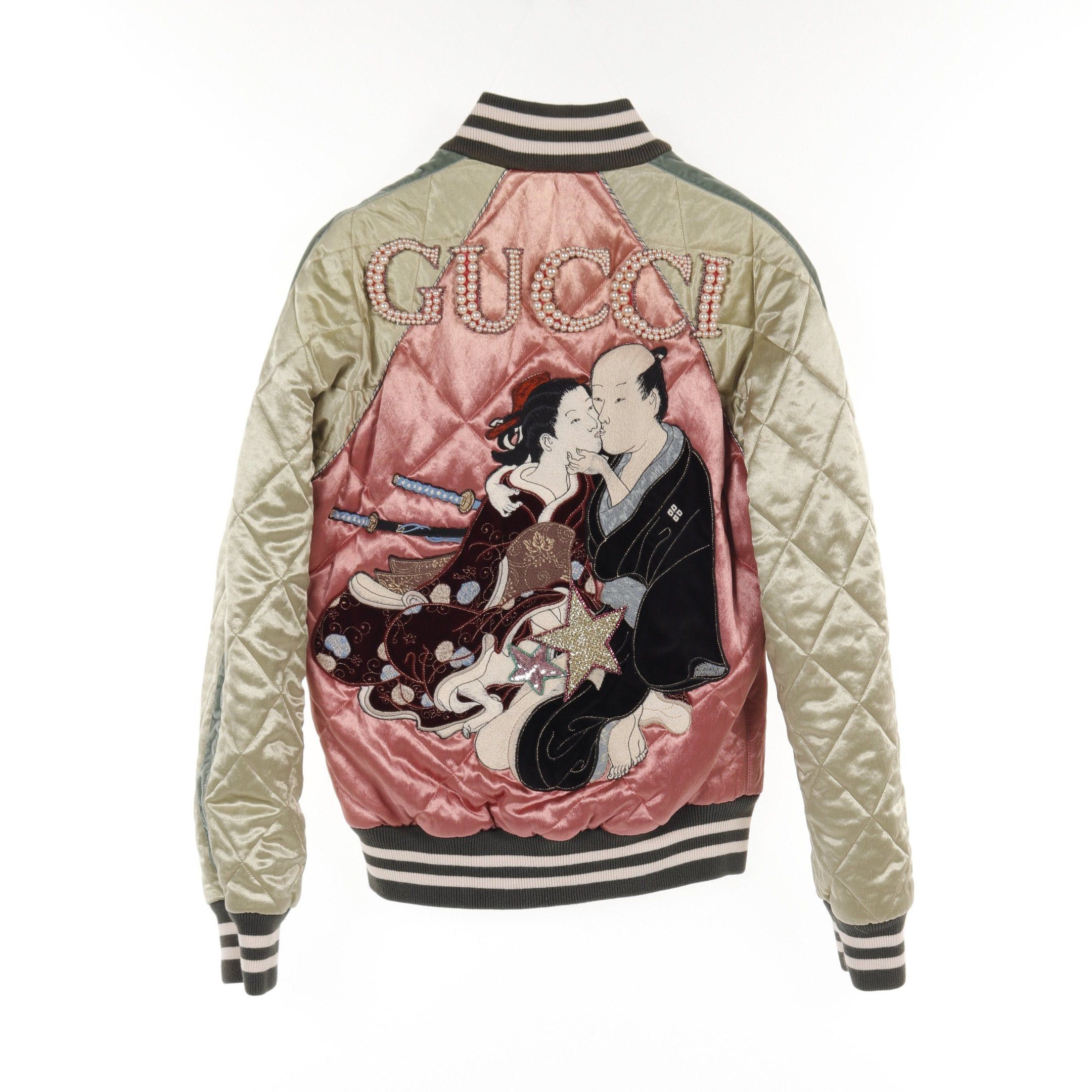 Gucci Gucci Sukajan Shunga Pink Multicolor 17Aw Size ONE SIZE - 2 Thumbnail