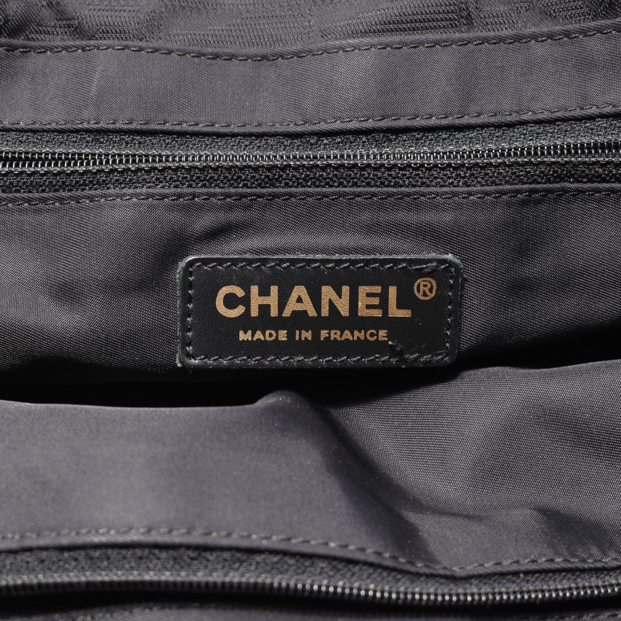 Chanel Chanel New Travel Line Mm Handbag Tote Bag Nylon Canvas Leather Black Gold Hardware Size ONE SIZE - 4 Thumbnail