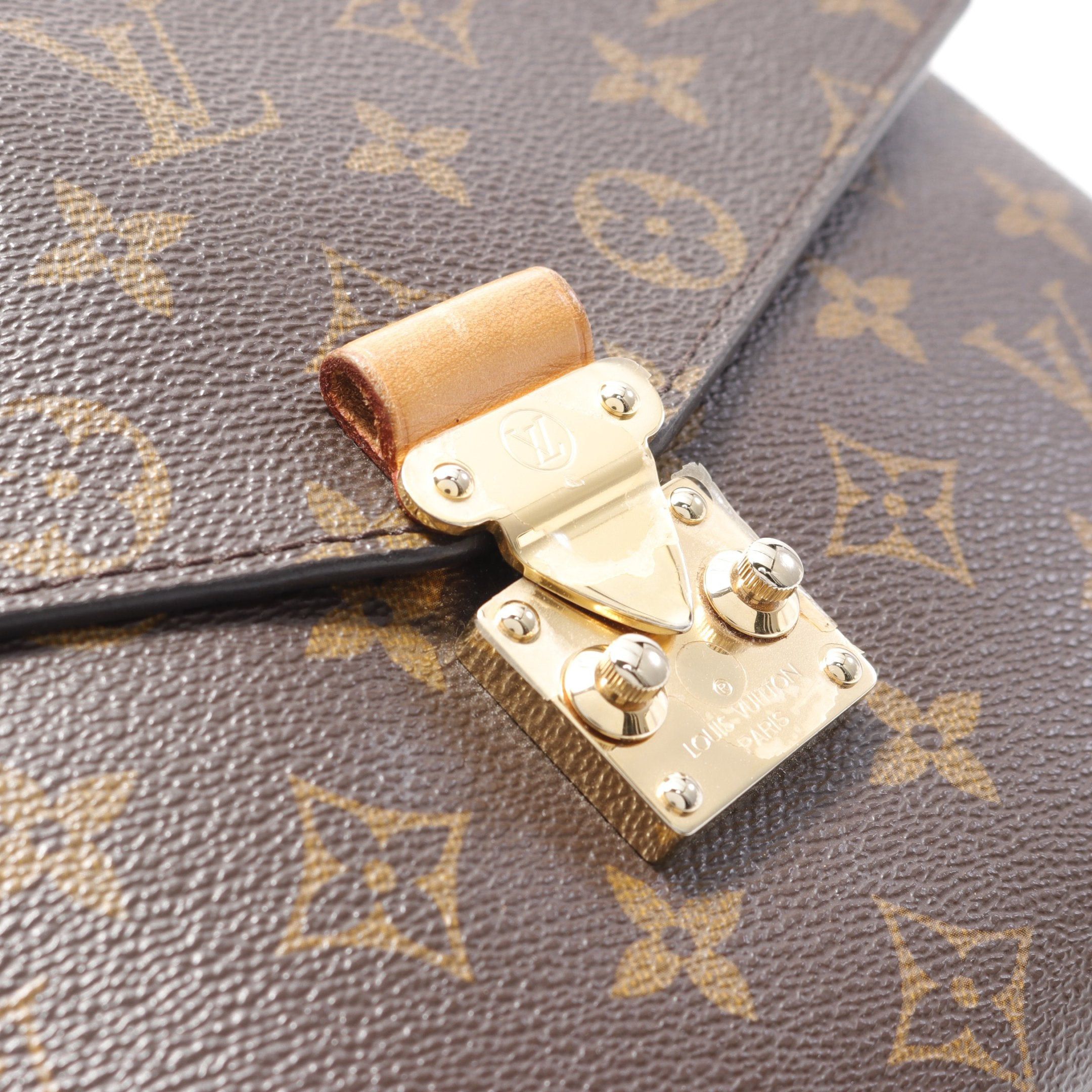 Louis Vuitton Louis Vuitton Pochette Metis Mm Monogram Handbag Leather Brown Size ONE SIZE - 10 Thumbnail