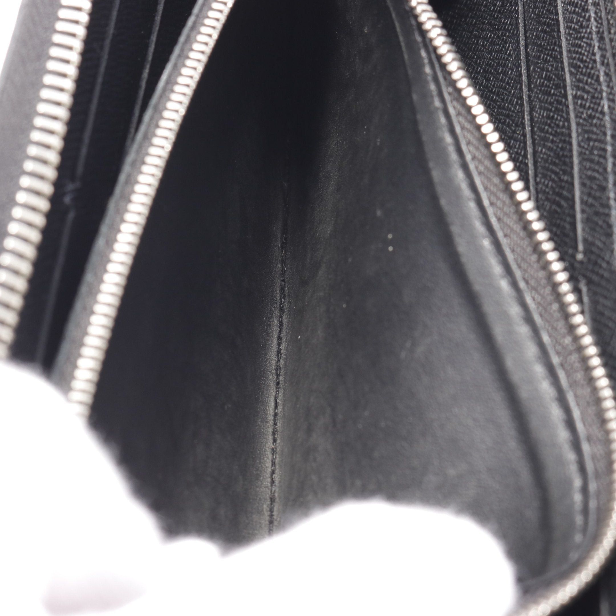 Louis Vuitton Louis Vuitton Portefeuil Clemence Epi Noir Round Zipper Long Wallet Leather Black Size ONE SIZE - 7 Thumbnail