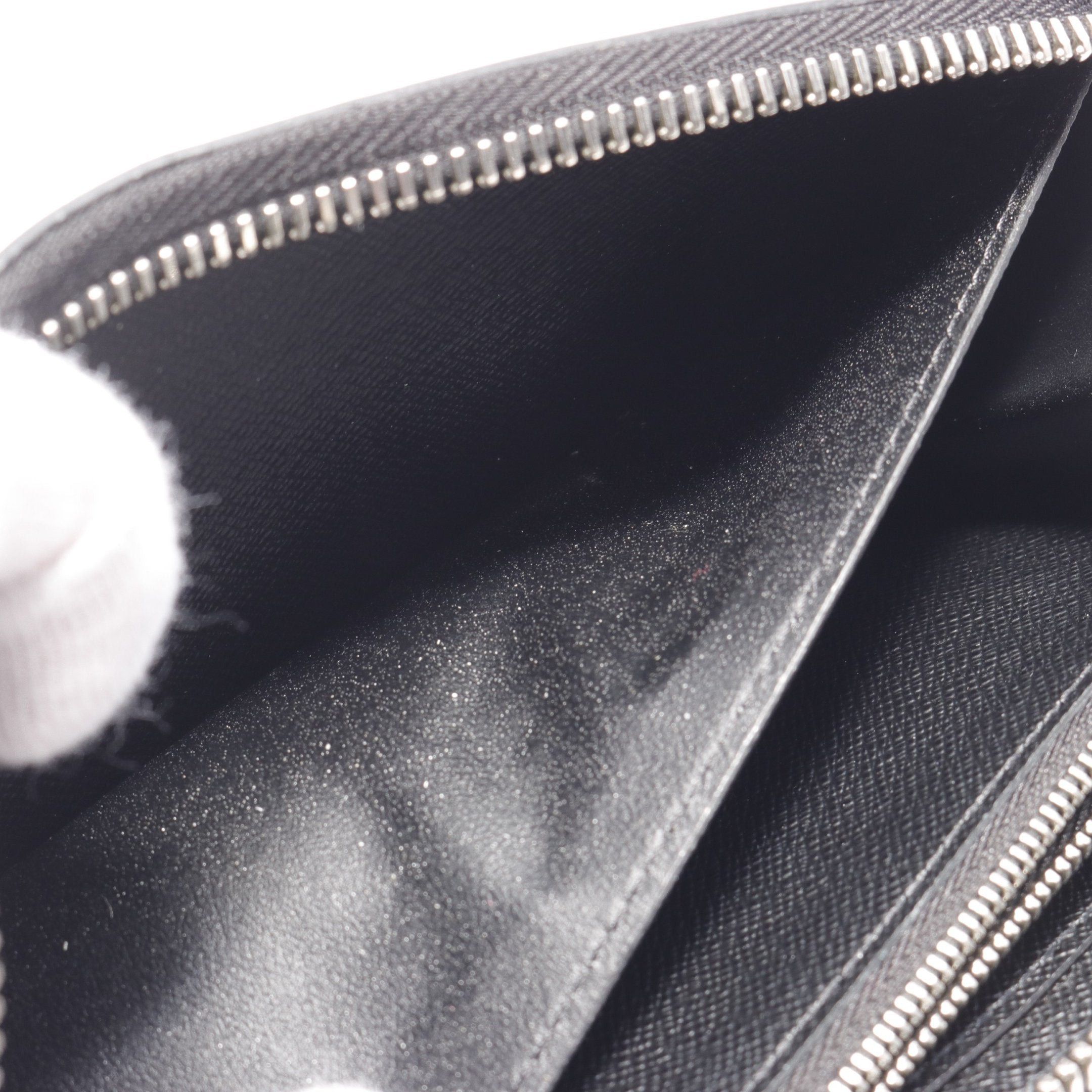 Louis Vuitton Louis Vuitton Portefeuil Clemence Epi Noir Round Zipper Long Wallet Leather Black Size ONE SIZE - 8 Thumbnail