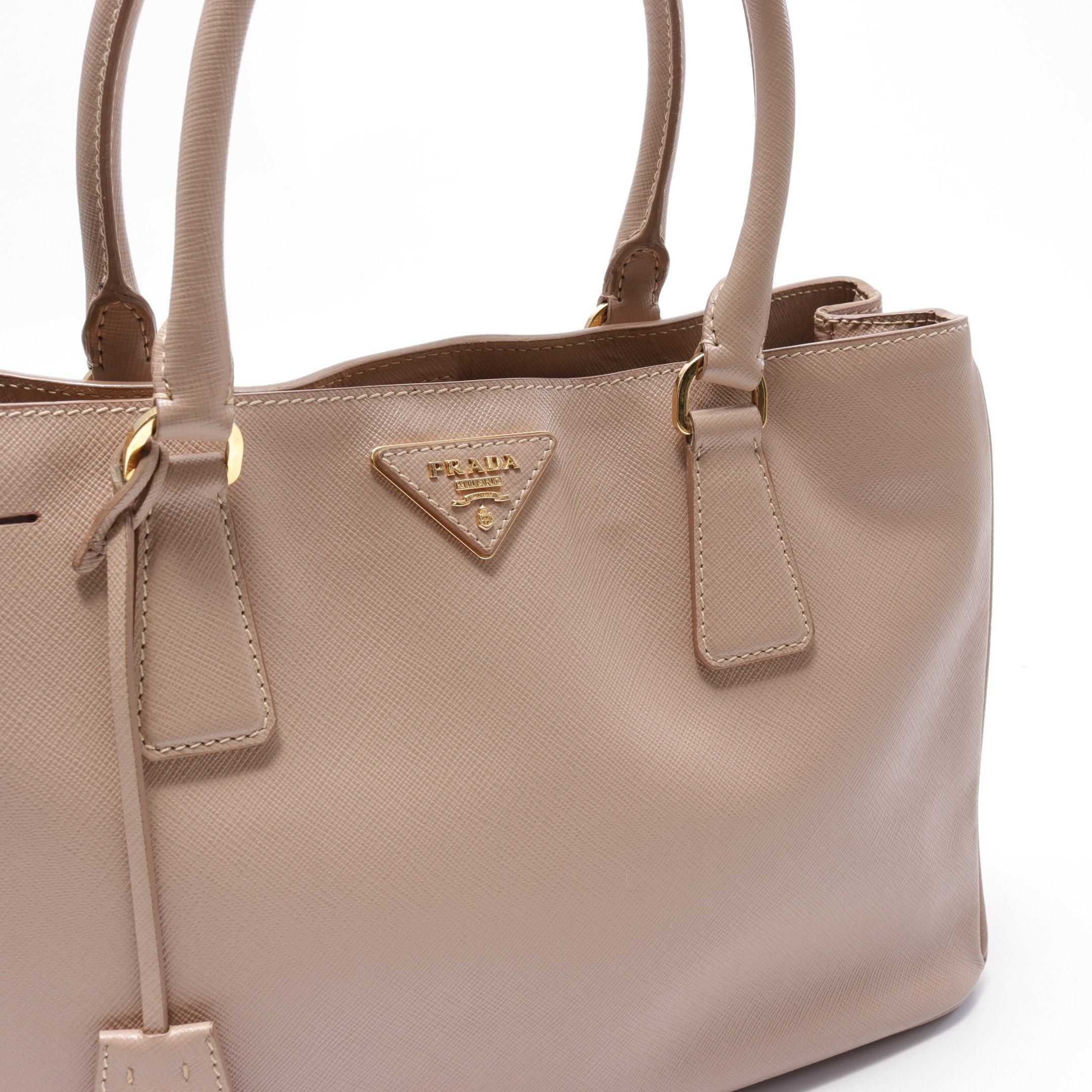 Prada Prada Handbag Tote Bag Saffiano Leather Pink Beige Size ONE SIZE - 11 Thumbnail