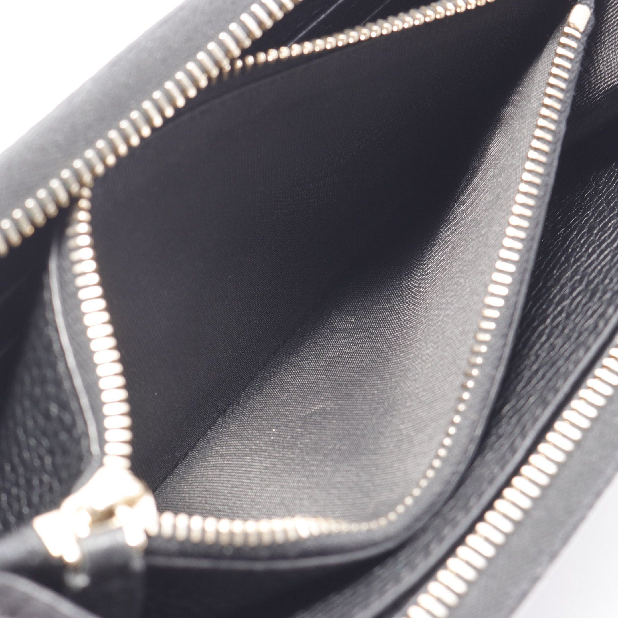 Valentino Valentino Rockstud Round Zipper Long Wallet Leather Black Size ONE SIZE - 7 Thumbnail