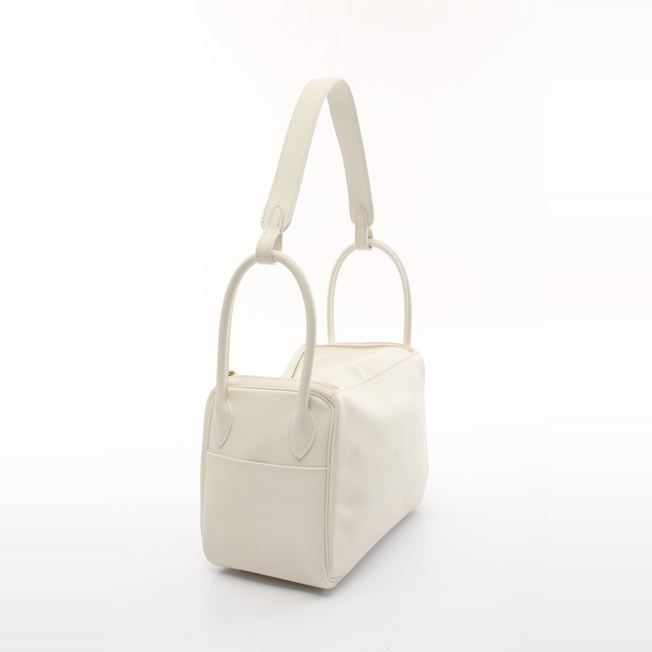 Hermes Hermes Lindy 26 New White Shoulder Bag Evercolor Off Gold Hardware U Stamp Size ONE SIZE - 2 Thumbnail