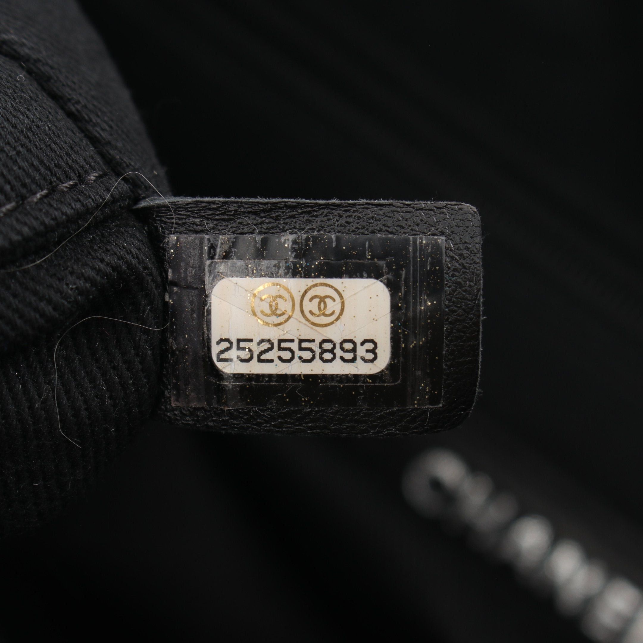 Chanel Chanel Deauville Chain Shoulder Bag Tote Canvas Leather Gray Black Silver Hardware Size ONE SIZE - 5 Thumbnail