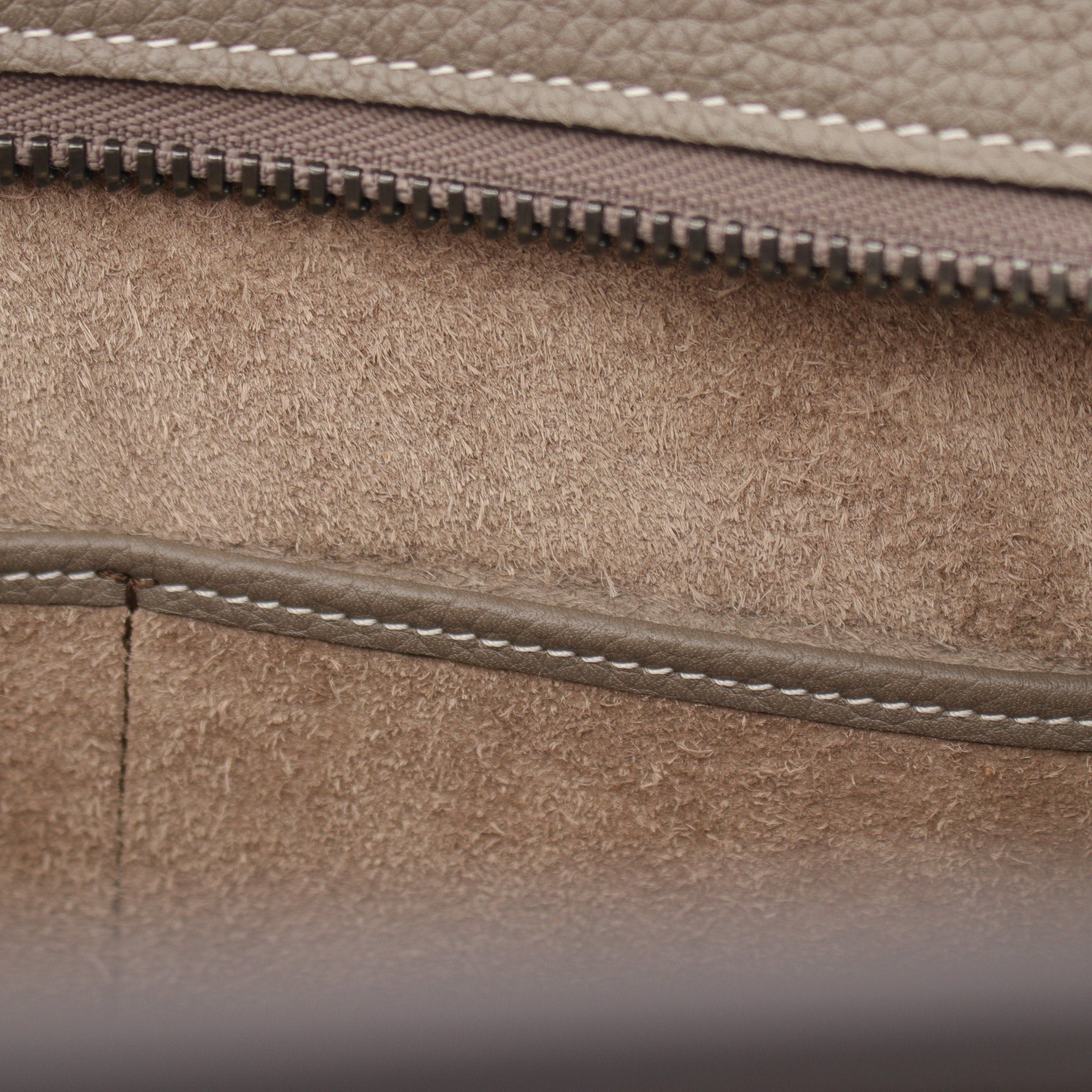 Celine Celine Luggage Micro Shopper Handbag Tote Bag Leather Gray Size ONE SIZE - 5 Thumbnail