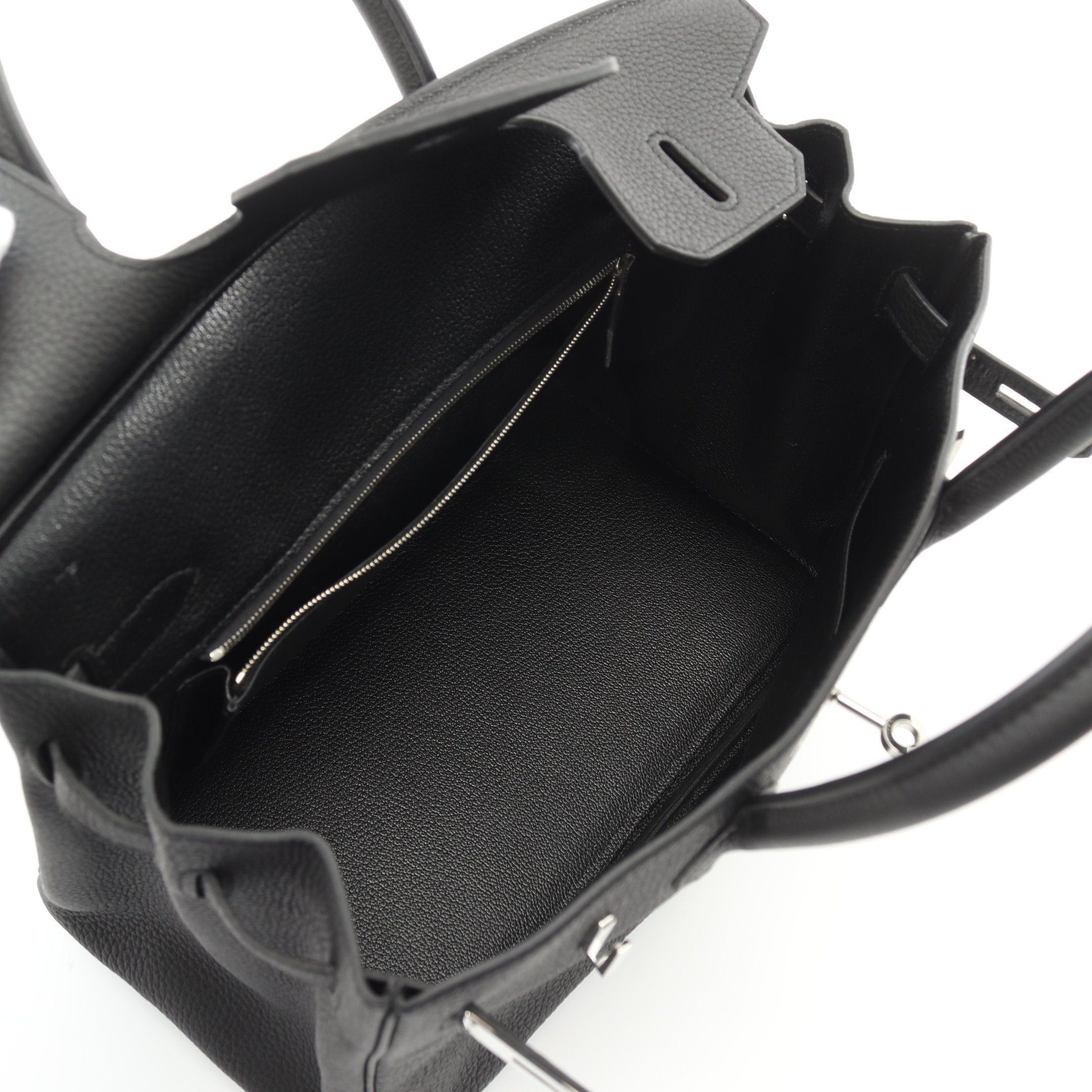 Hermes Hermes Birkin 30 Handbag Togo Black Silver Hardware □ R Stamp Size ONE SIZE - 3 Thumbnail