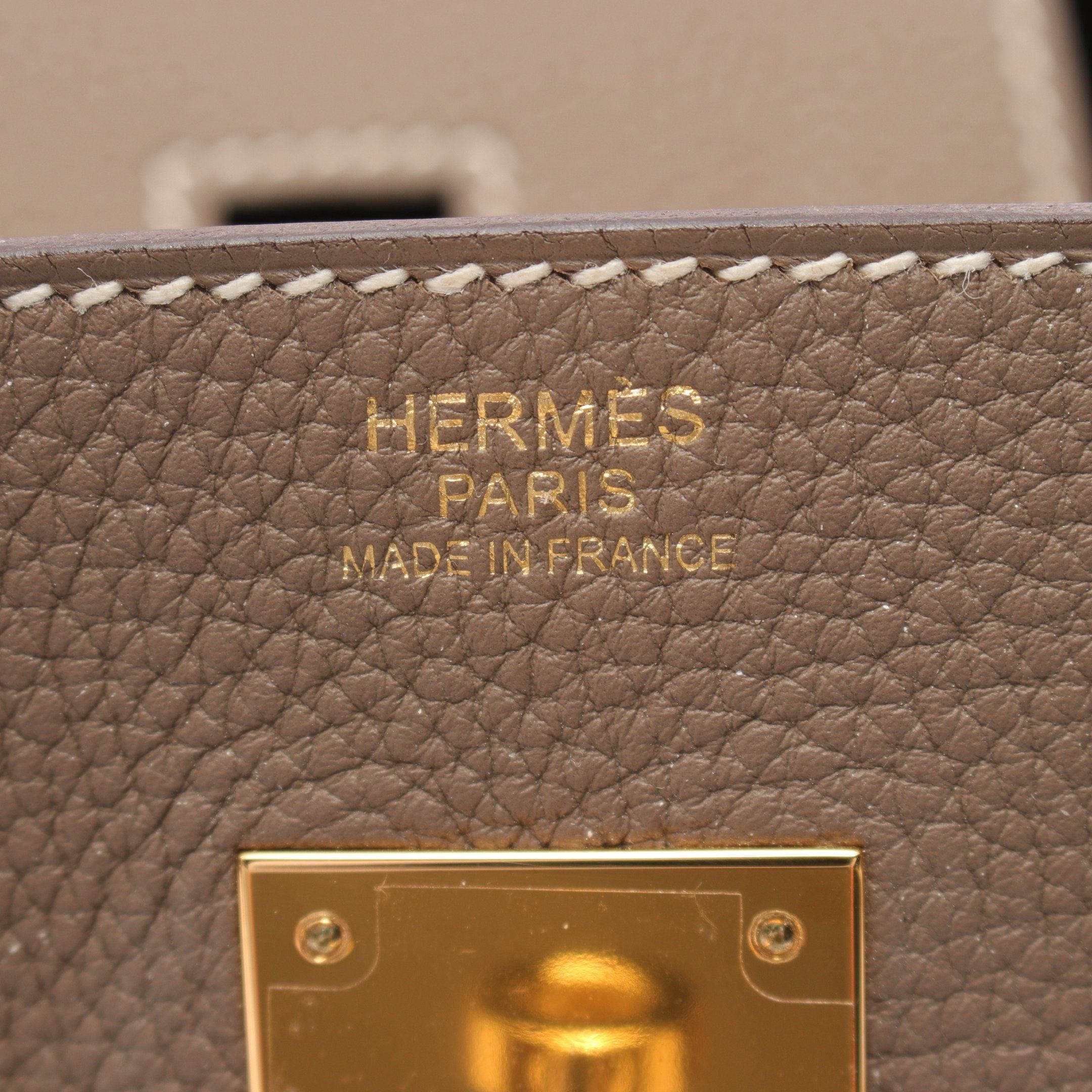 Hermes Hermes Birkin 30 Etoupe Handbag Togo Gray Beige Gold Hardware A Stamp Size ONE SIZE - 4 Thumbnail