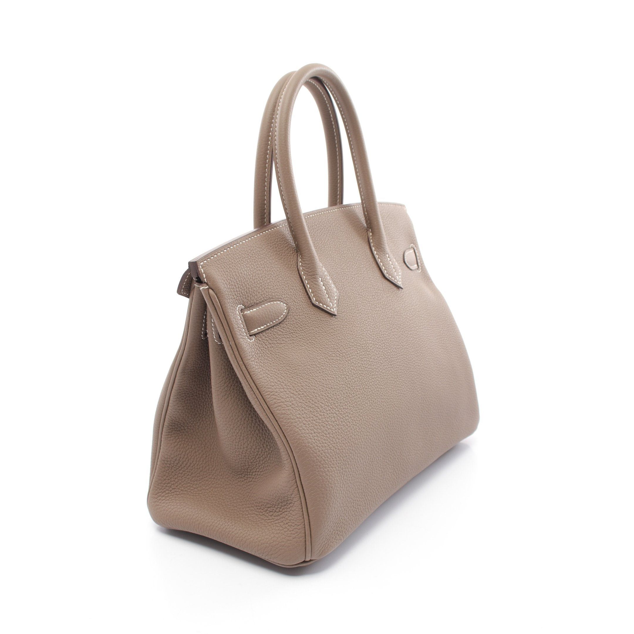 Hermes Hermes Birkin 30 Etoupe Handbag Togo Gray Beige Gold Hardware A Stamp Size ONE SIZE - 2 Thumbnail