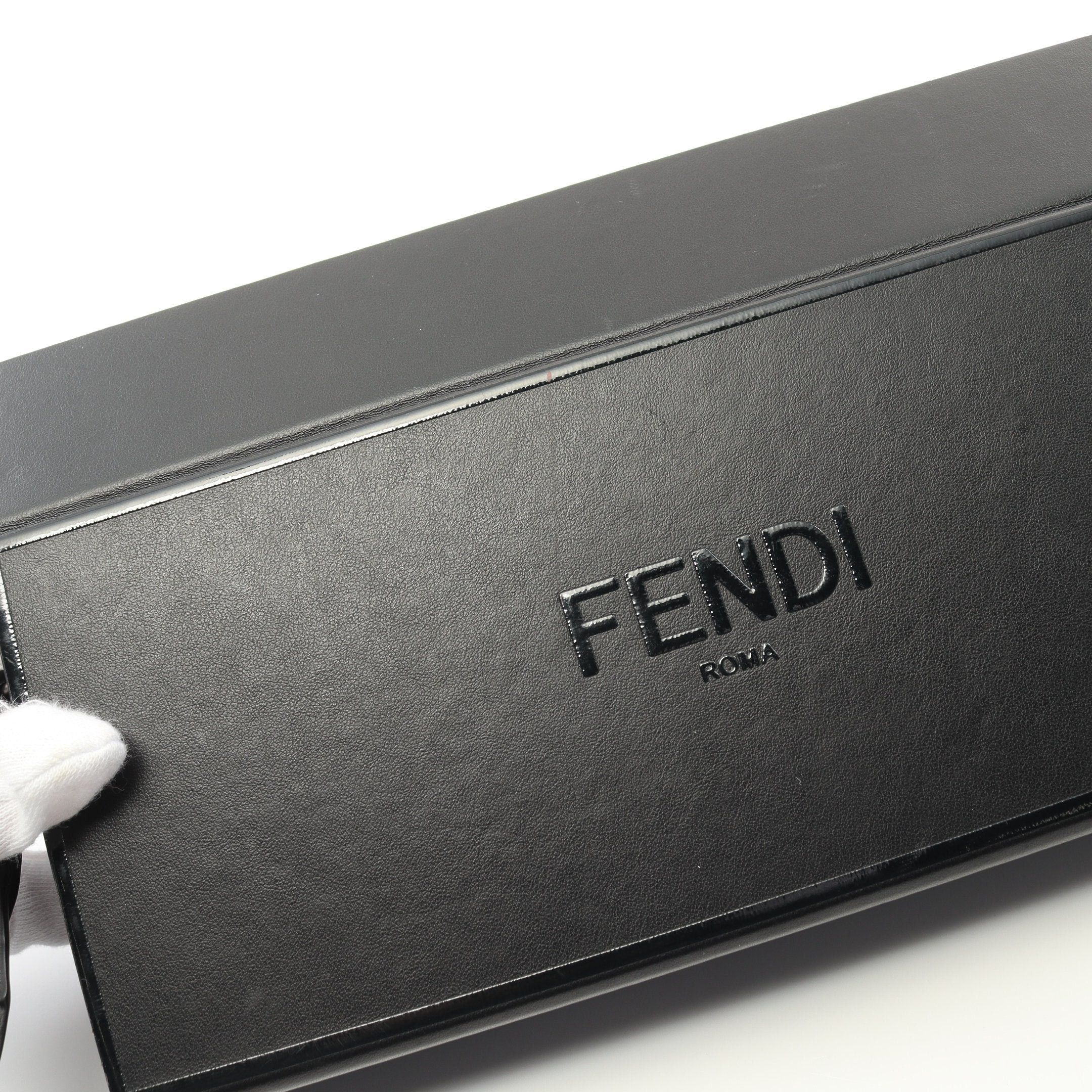Fendi Fendi Box Shoulder Bag Leather Black Size ONE SIZE - 6 Thumbnail