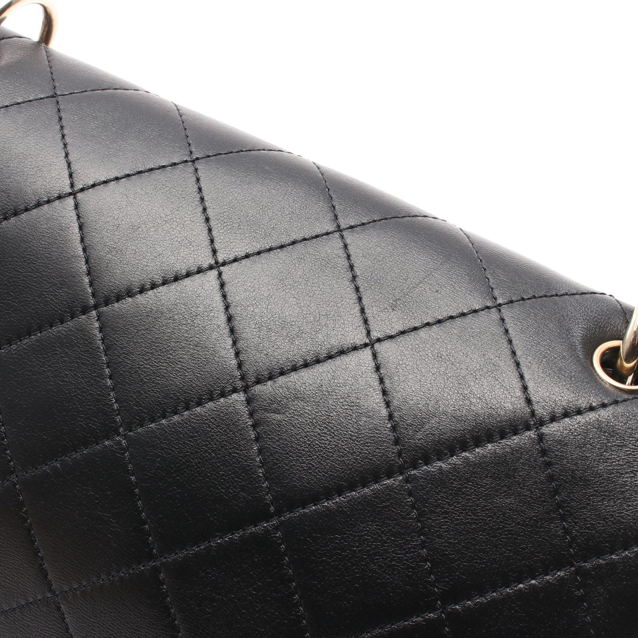 Chanel Chanel Matelasse Chain Shoulder Bag Lambskin Black Gold Hardware Size ONE SIZE - 7 Thumbnail