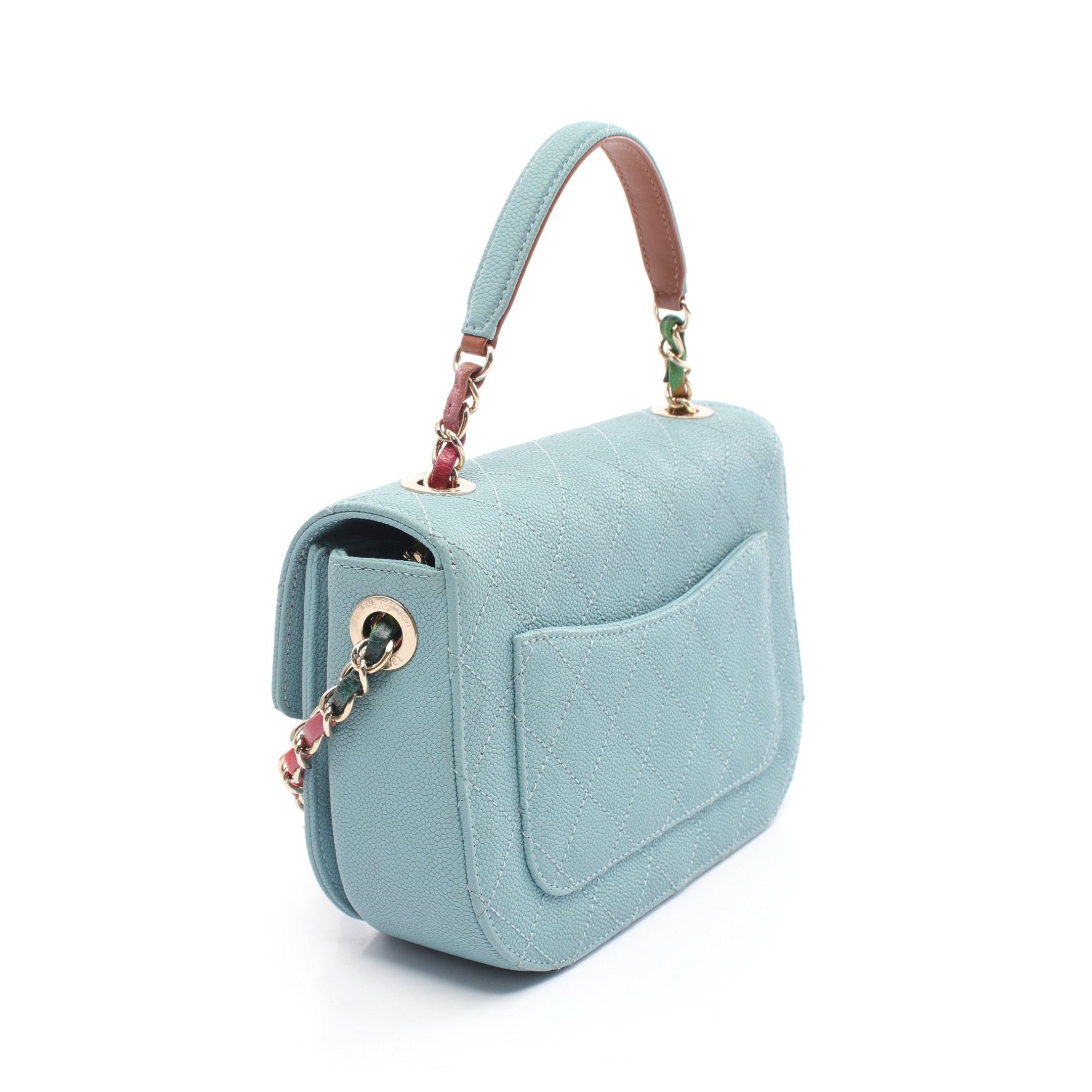 Chanel Chanel Matelasse Chain Shoulder Bag Caviar Skin Blue Gray Multicolor Gold Hardware Size ONE SIZE - 2 Thumbnail