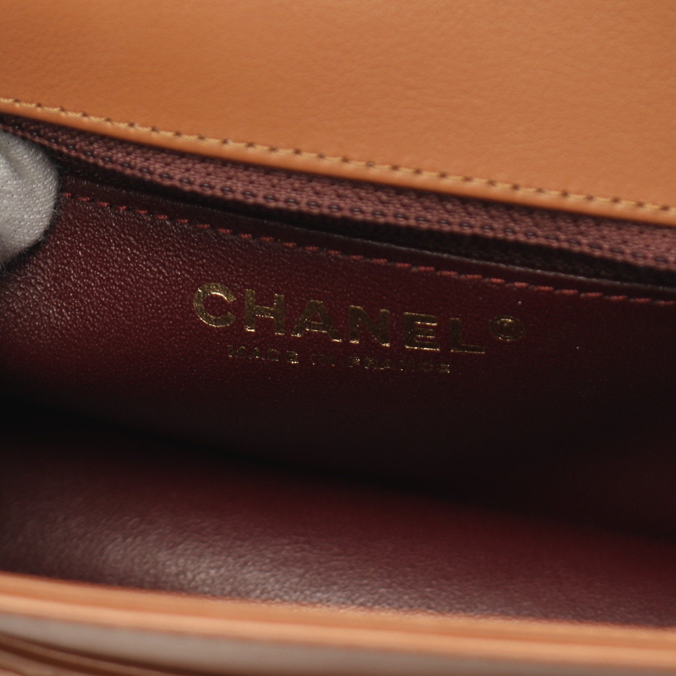 Chanel Chanel Coco Mark Chain Shoulder Bag Leather Brown Multicolor Gold Hardware Size ONE SIZE - 4 Thumbnail