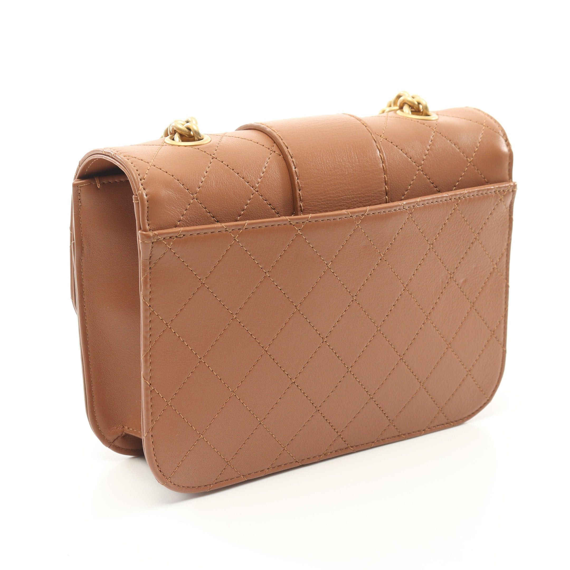 Chanel Chanel Coco Mark Chain Shoulder Bag Leather Brown Multicolor Gold Hardware Size ONE SIZE - 2 Thumbnail