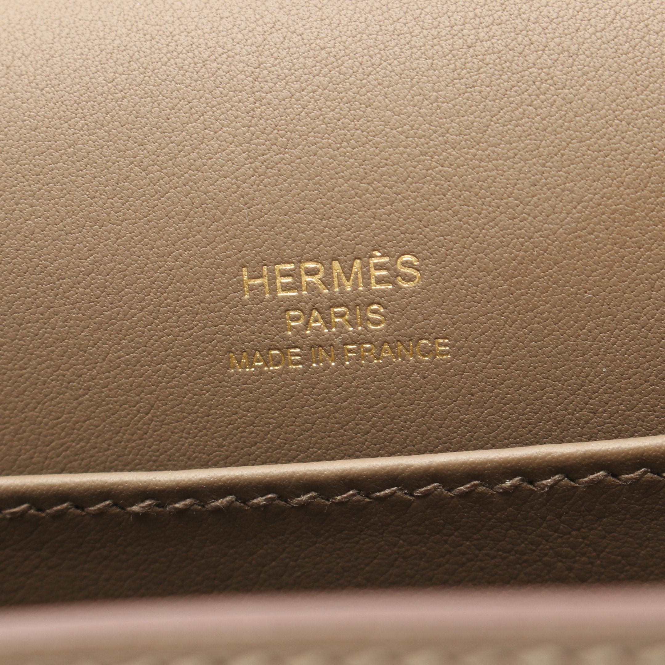Hermes Hermes Geta Etoupe Shoulder Bag Chevre Gray Brown Gold Hardware B Stamp Size ONE SIZE - 4 Thumbnail