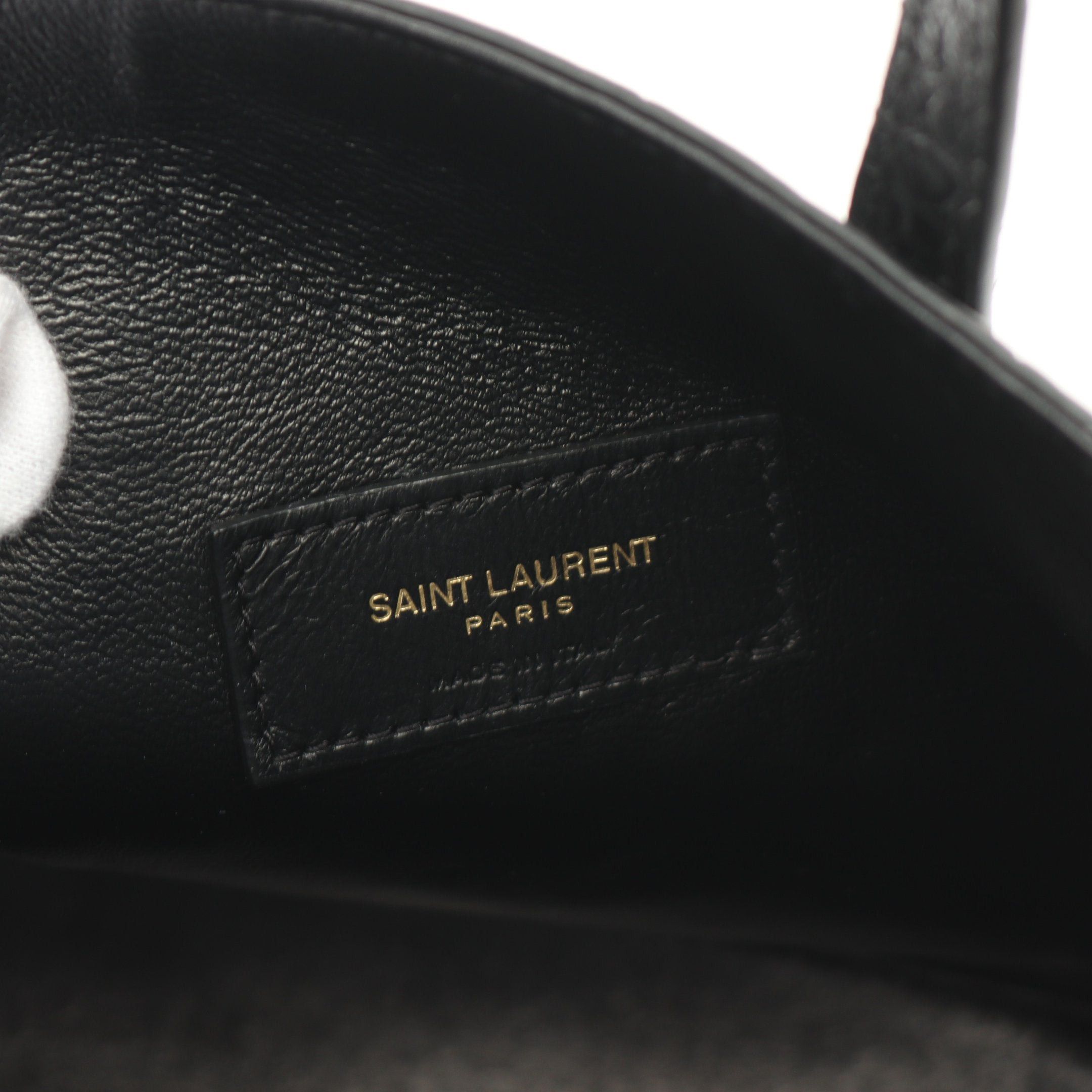 Yves Saint Laurent Yves Saint Laurent Handbag Tote Bag Leather Black Size ONE SIZE - 4 Thumbnail