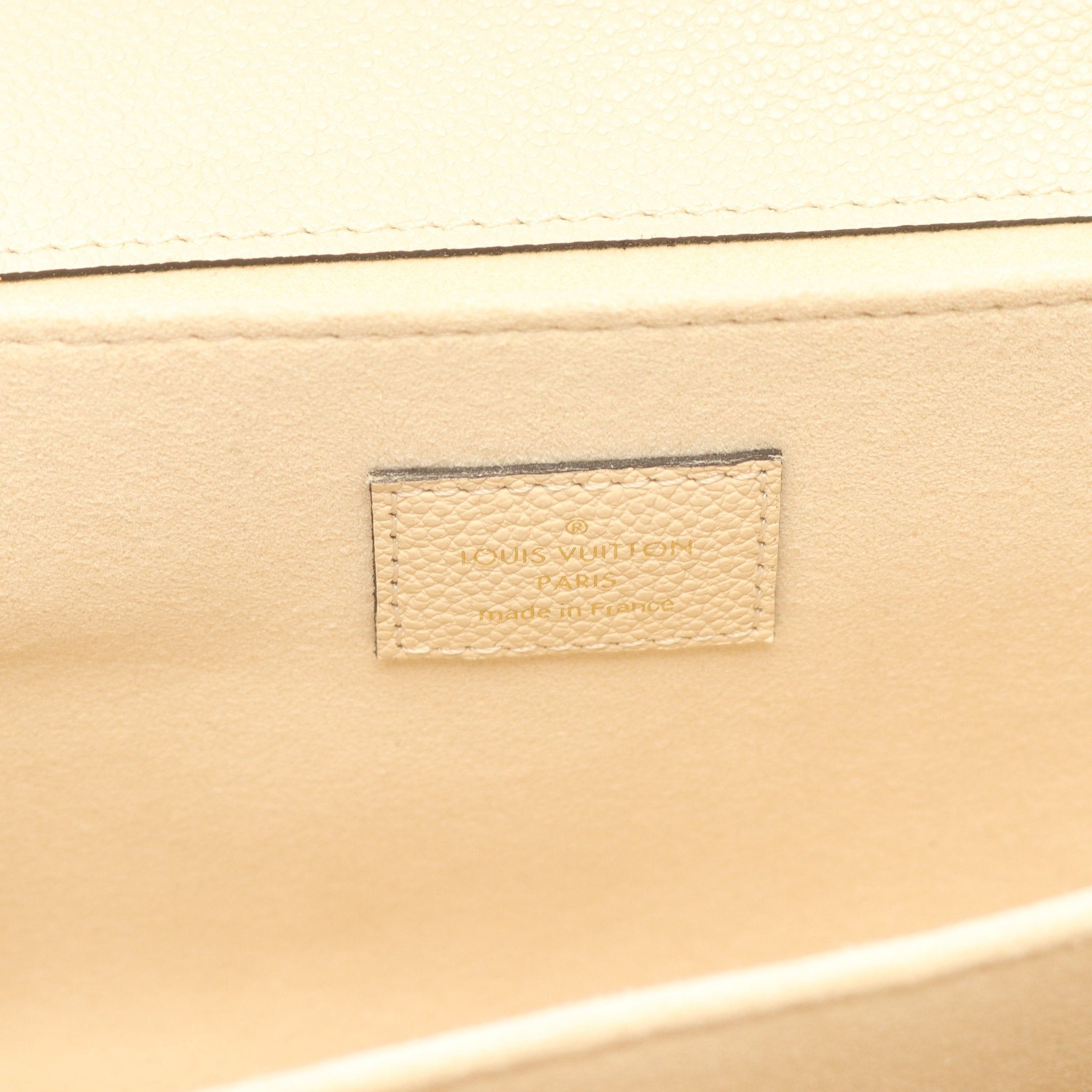 Louis Vuitton Louis Vuitton Pochette Metis Mm Monogram Empreinte Claim Handbag Leather Beige Size ONE SIZE - 4 Thumbnail