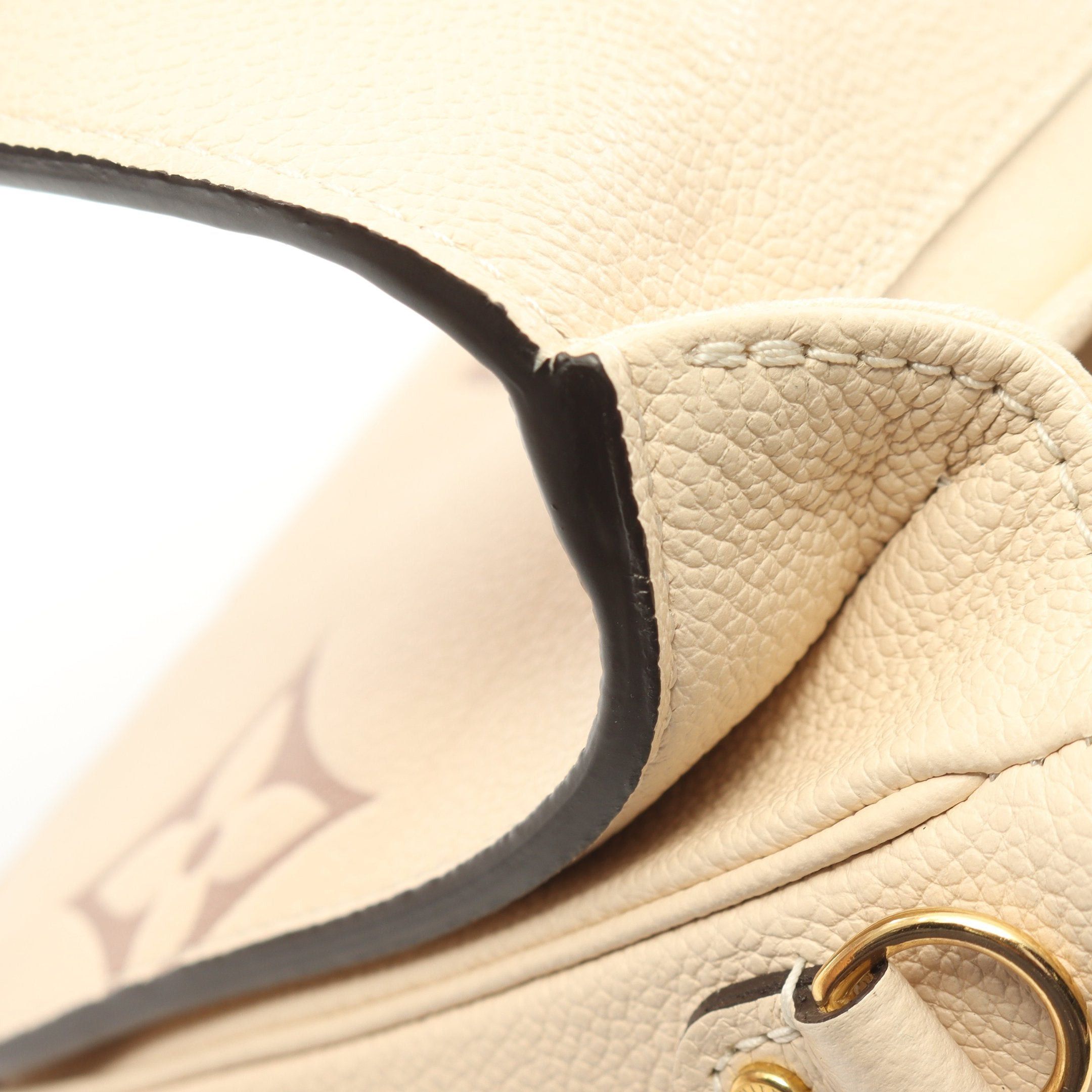 Louis Vuitton Louis Vuitton Pochette Metis Mm Monogram Empreinte Claim Handbag Leather Beige Size ONE SIZE - 6 Thumbnail