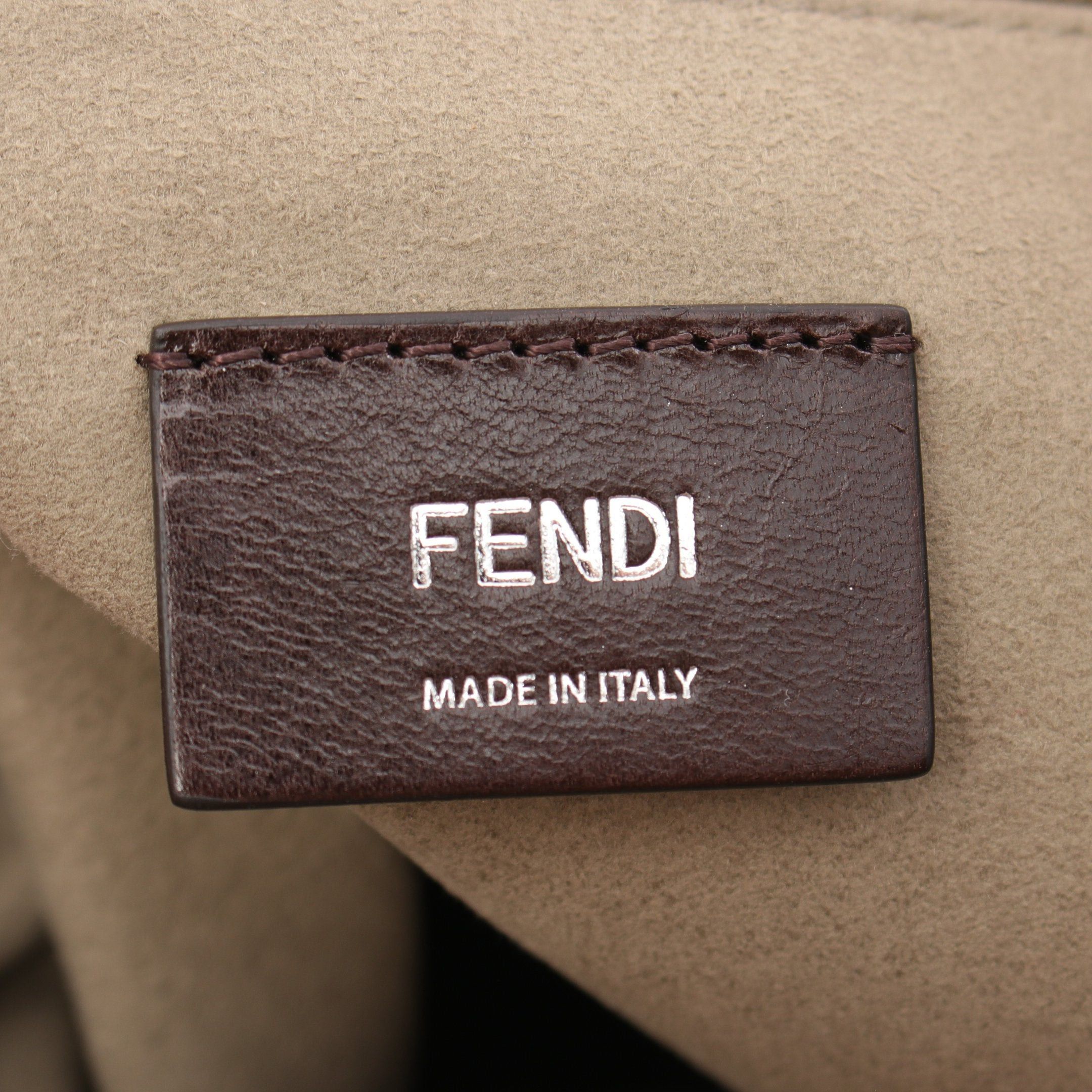 Fendi Fendi Backpack Knapsack Logo Leather Light Brown Size ONE SIZE - 4 Thumbnail