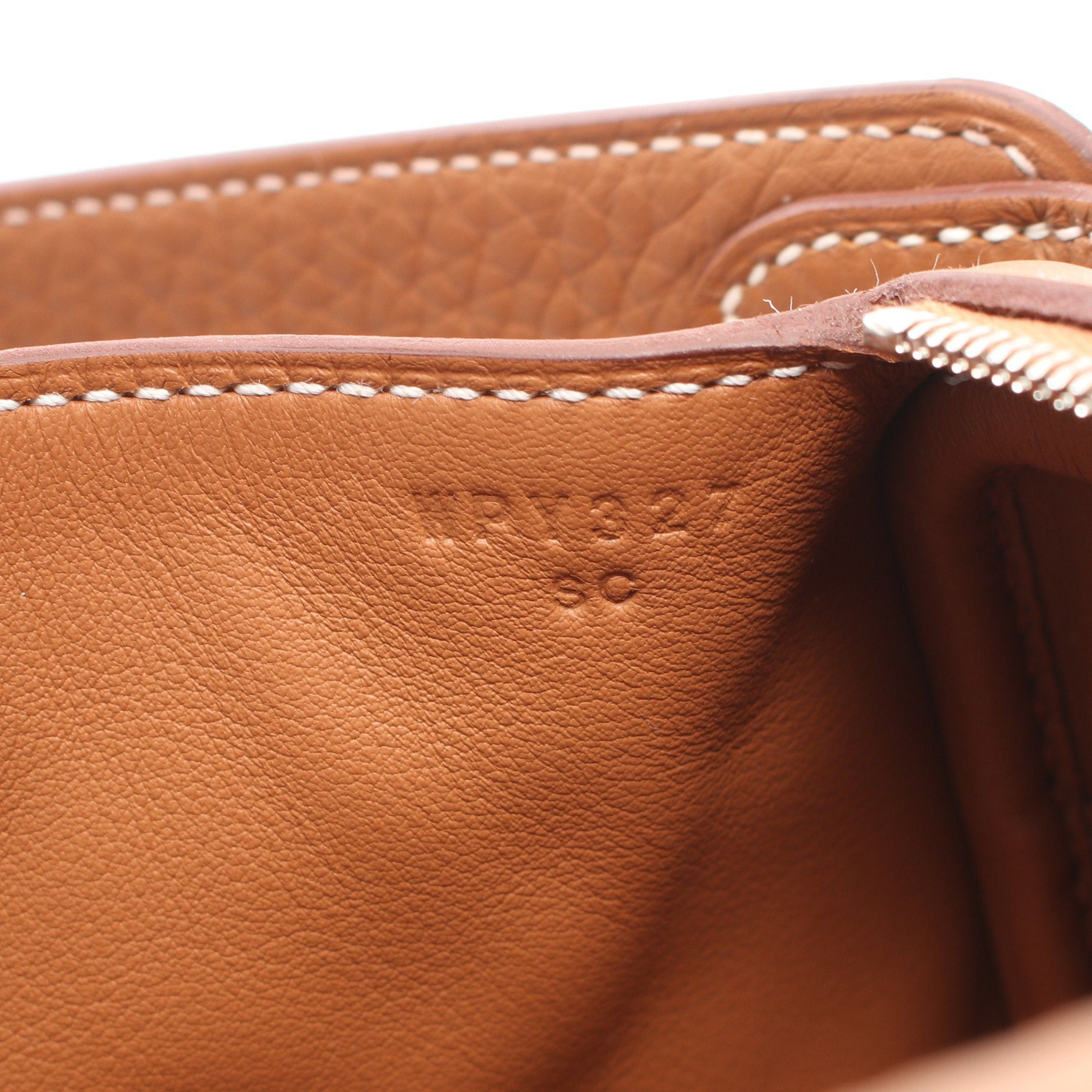 Hermes Hermes Lindy Mini Gold Shoulder Bag Clemence Leather Light Brown Silver Hardware Double Engraved Size ONE SIZE - 5 Thumbnail