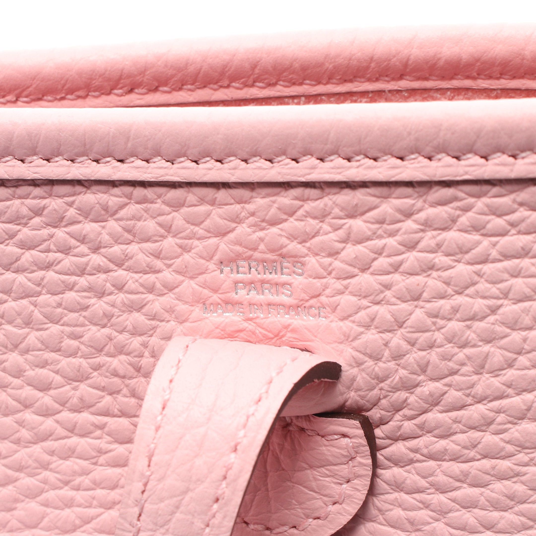 Hermes Hermes Evelyn Tpm Amazon Rose Sakura Shoulder Bag Clemence Leather Light Pink Silver Hardware B Stamp Size ONE SIZE - 4 Thumbnail