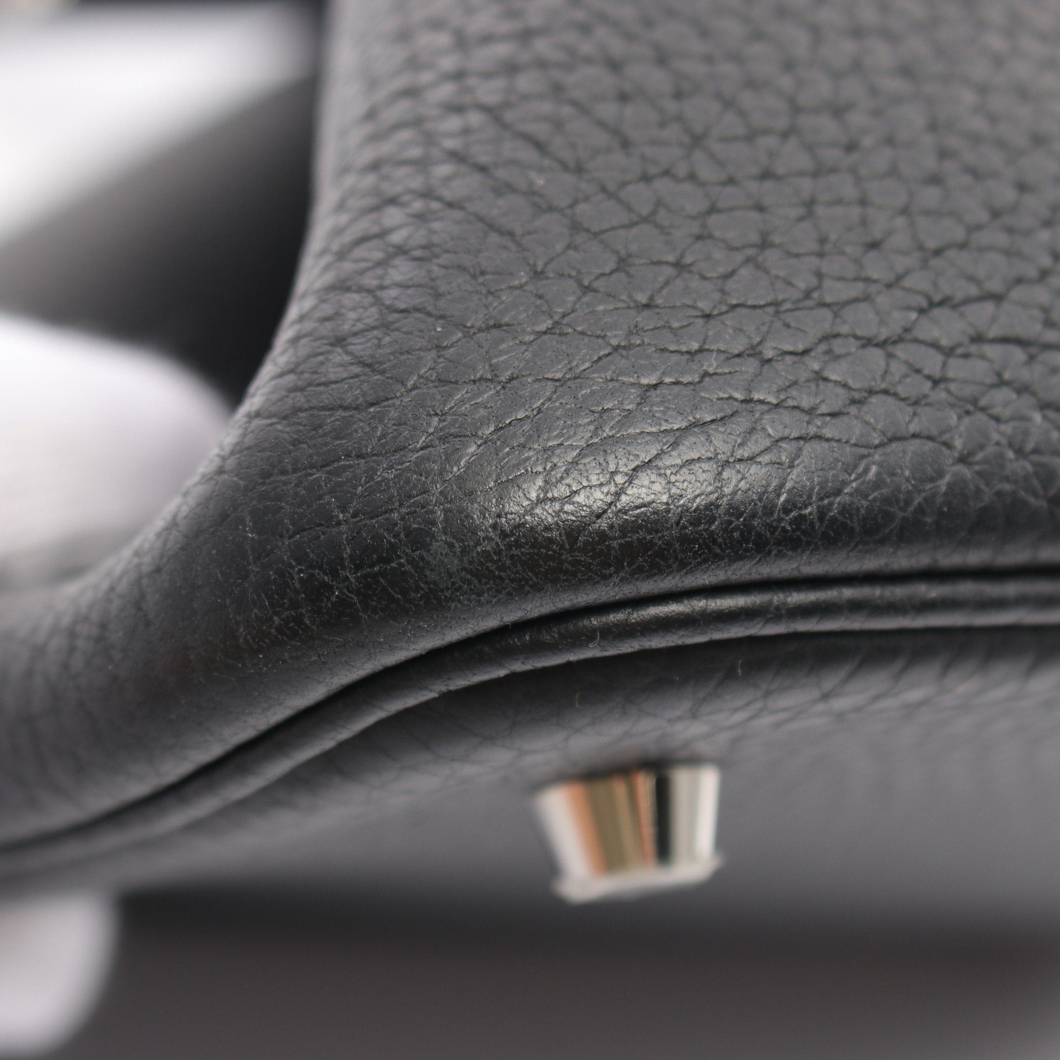 Hermes Hermes Picotane Lock Mm Handbag Clemence Leather Black Silver Hardware A Stamp Size ONE SIZE - 6 Thumbnail
