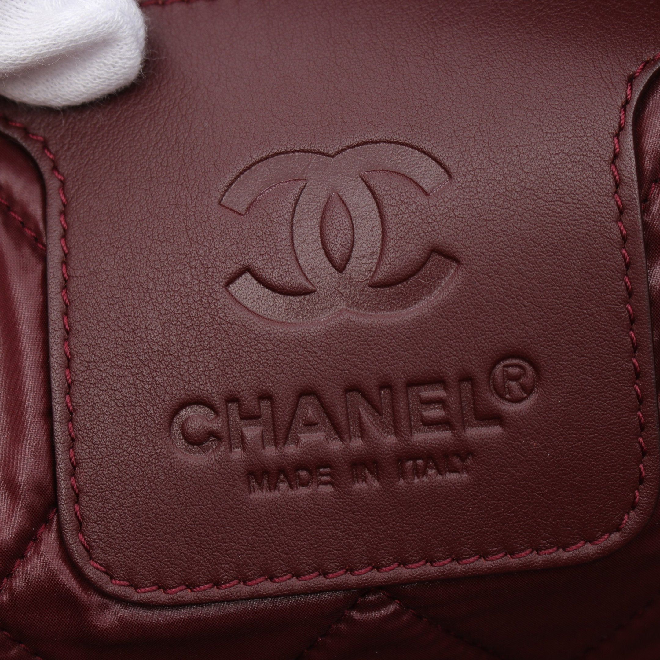 Chanel Chanel Coco Coon Boston Bag Nylon Leather Black Silver Hardware Size ONE SIZE - 4 Thumbnail